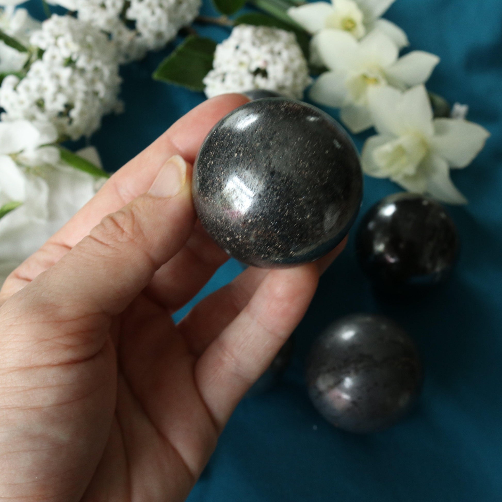 Incredibly Grounding Hematite Sphere - Earth Family Crystals