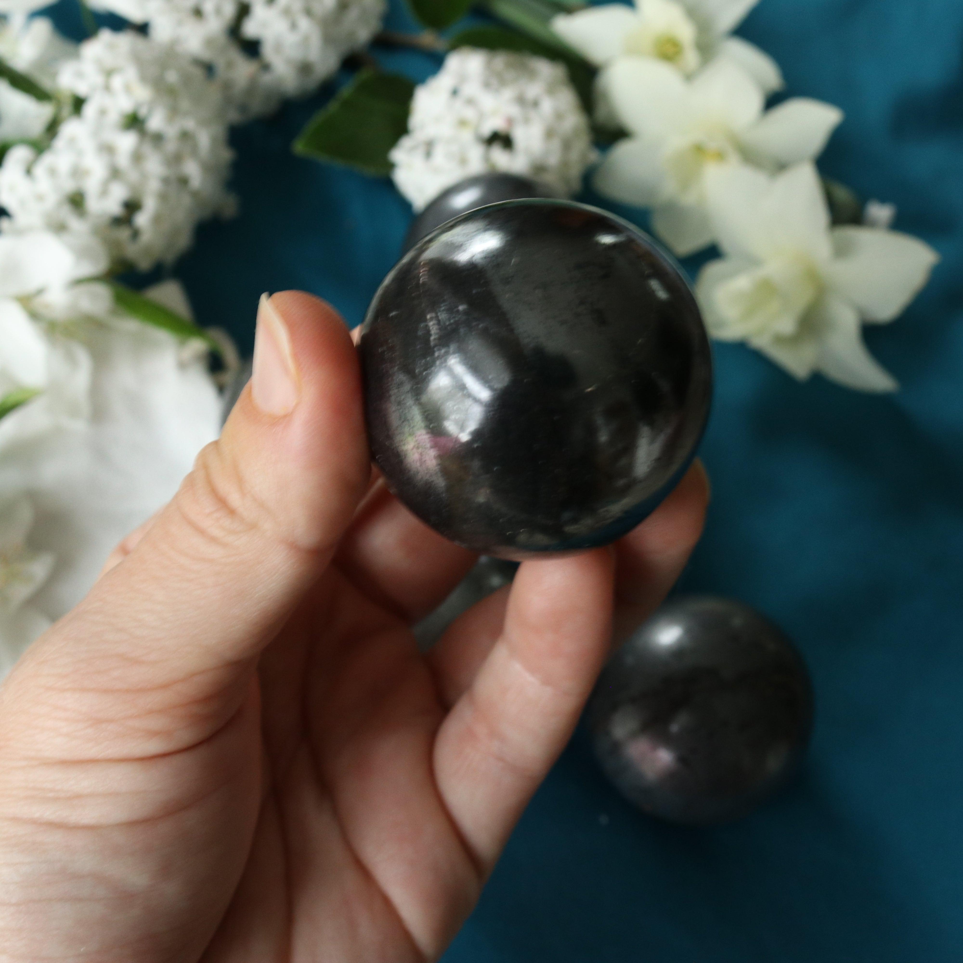 Incredibly Grounding Hematite Sphere - Earth Family Crystals