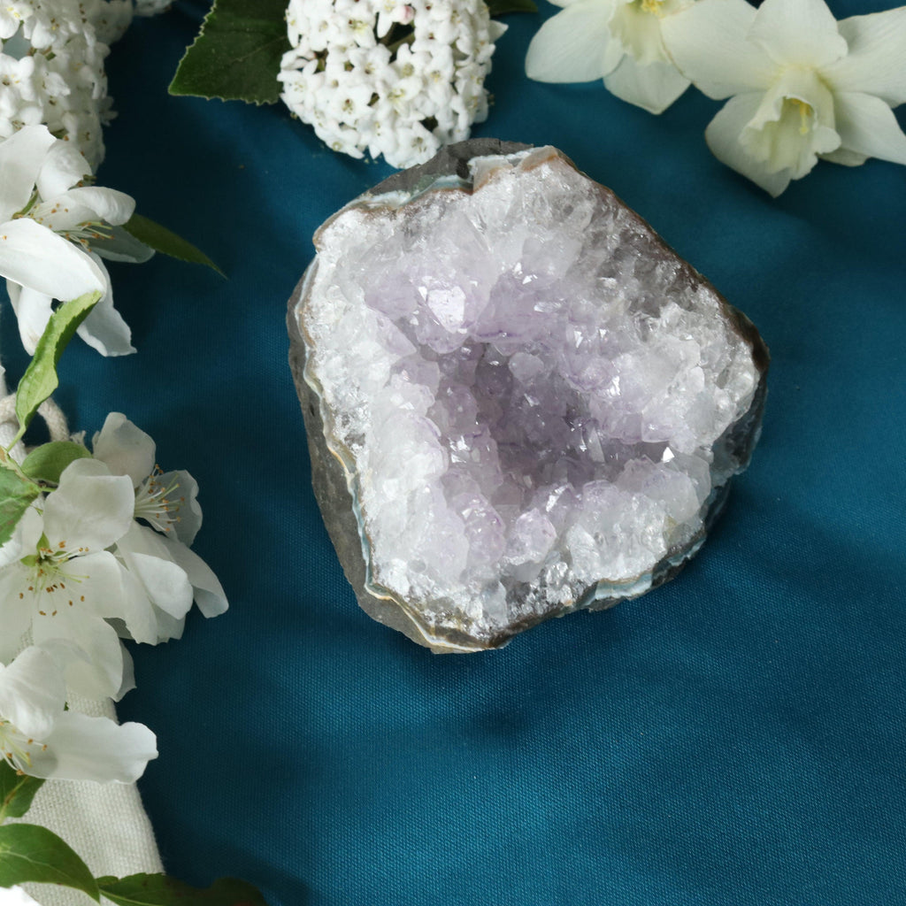 Amethyst Cluster Geode ~ Soft Purple with Healing Energy - Earth Family Crystals