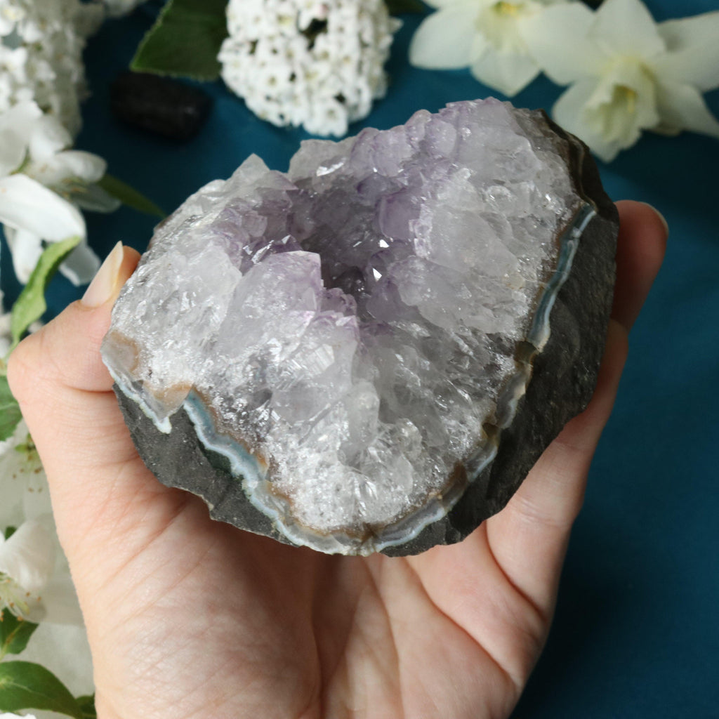 Amethyst Cluster Geode ~ Soft Purple with Healing Energy - Earth Family Crystals