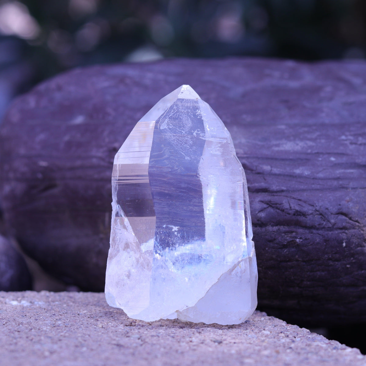 Large Lemurian Seed Clear Quartz Crystal Point