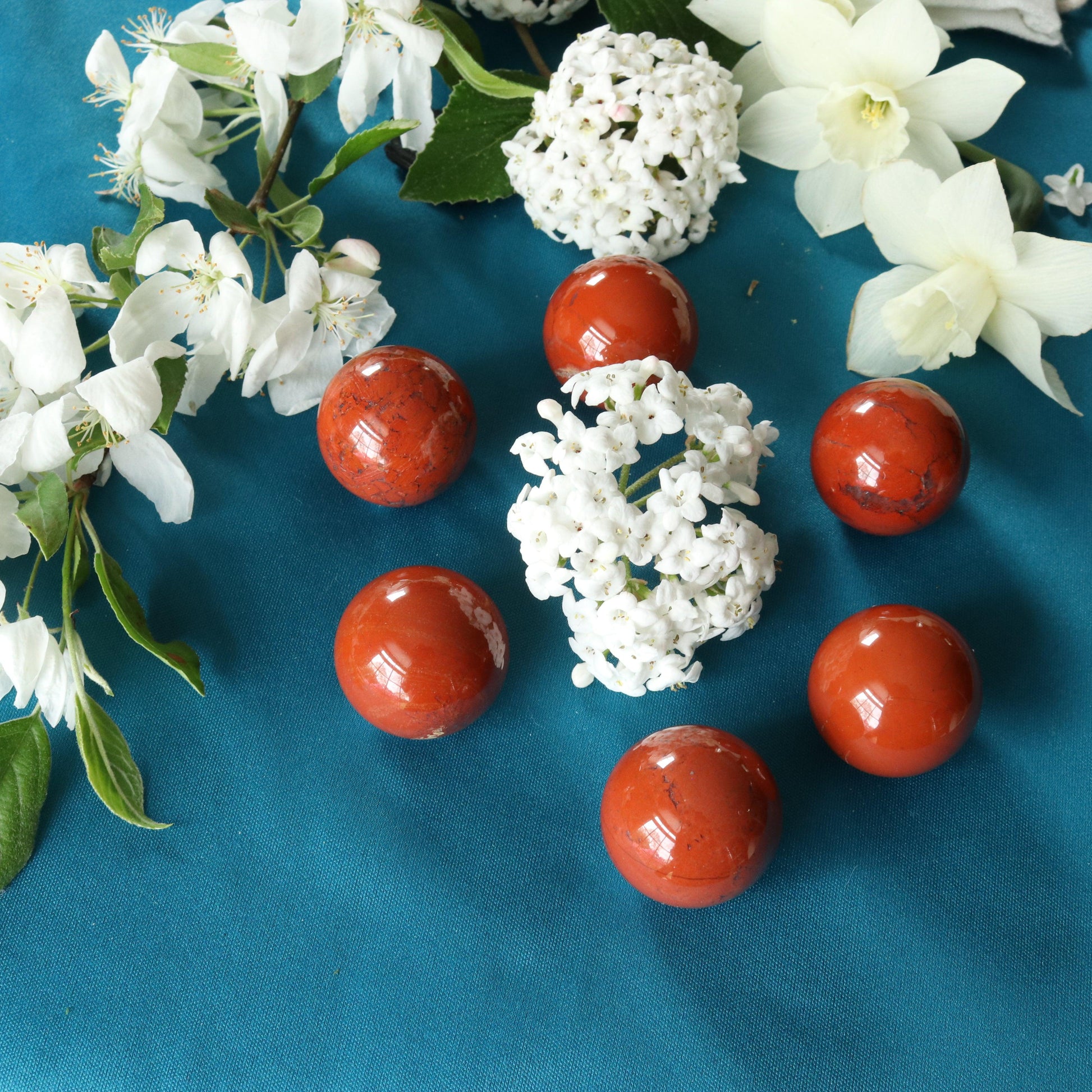 Red Jasper Spheres ~ Root Chakra Healing - Earth Family Crystals