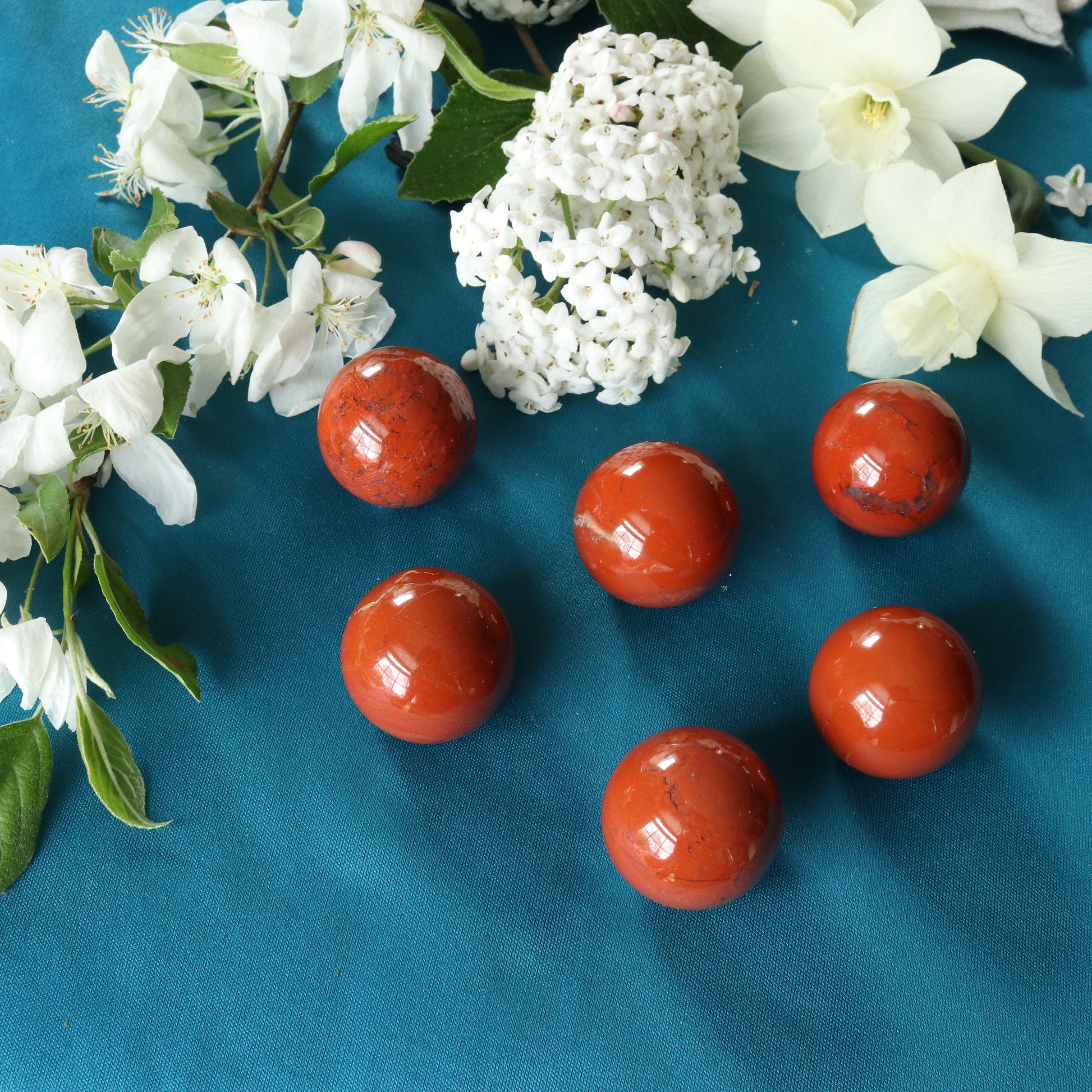 Red Jasper Spheres ~ Root Chakra Healing - Earth Family Crystals