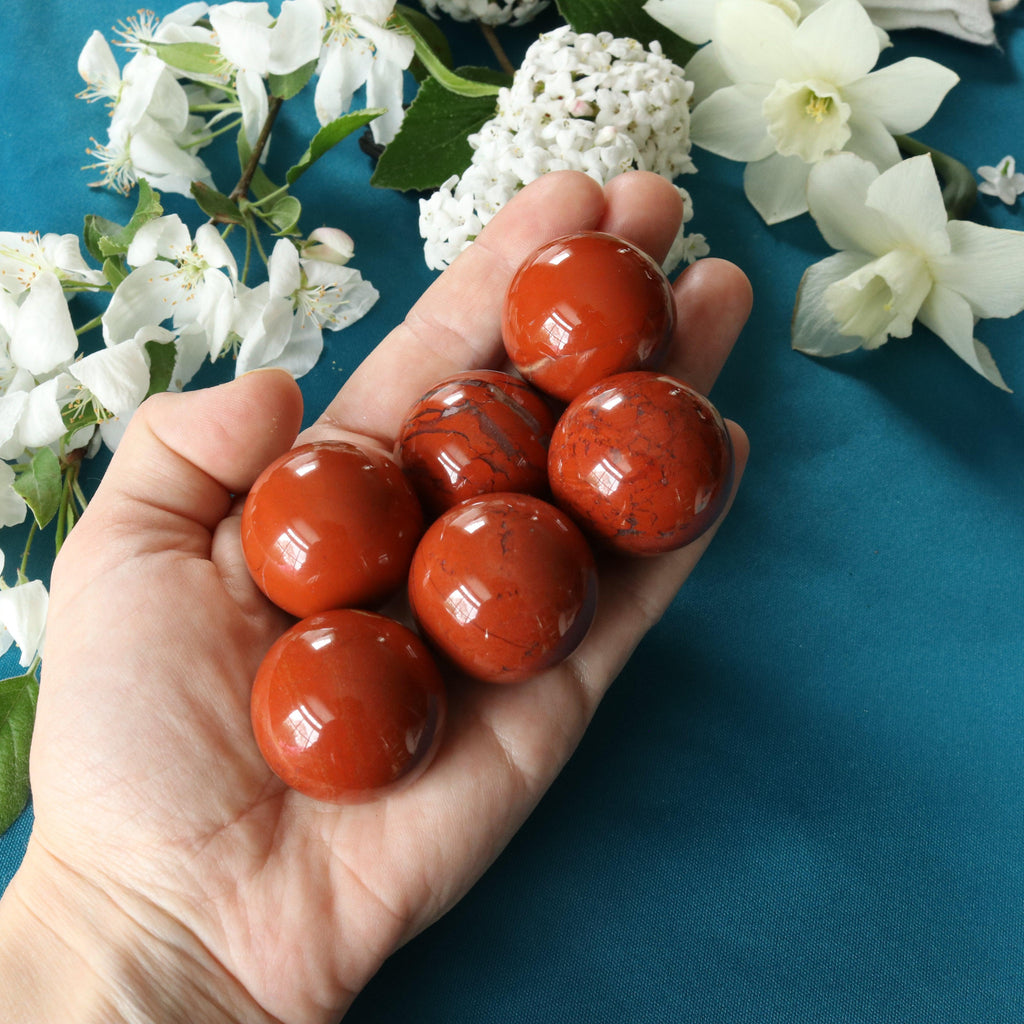 Red Jasper Spheres ~ Root Chakra Healing - Earth Family Crystals
