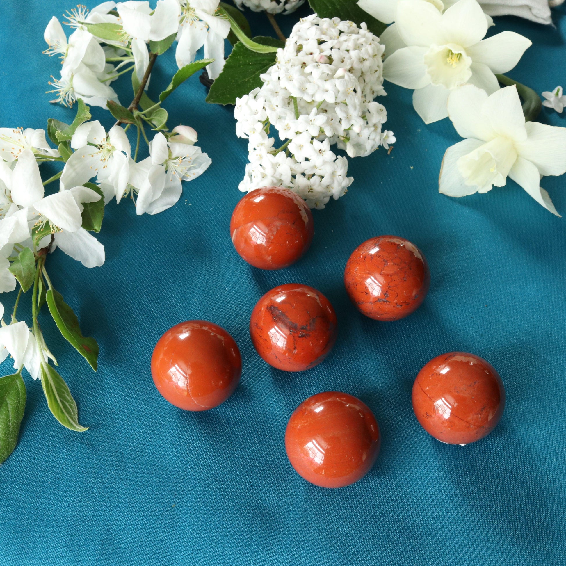 Red Jasper Spheres ~ Root Chakra Healing - Earth Family Crystals