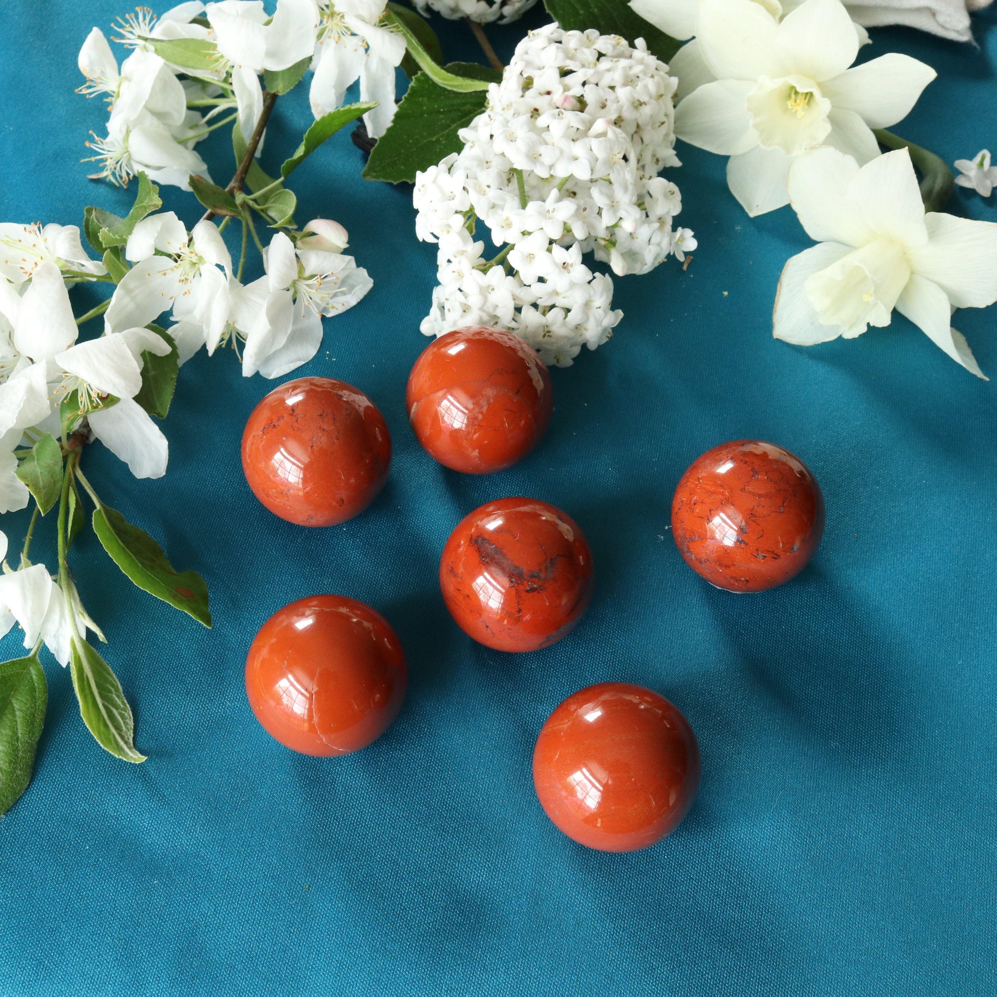 Red Jasper Spheres ~ Root Chakra Healing - Earth Family Crystals