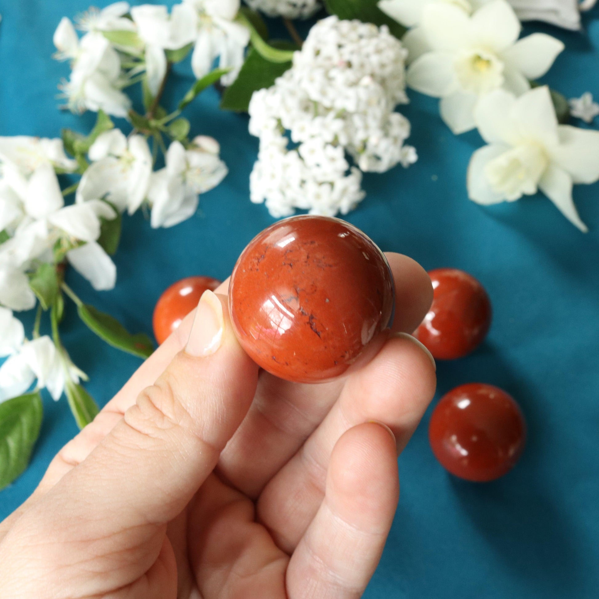 Red Jasper Spheres ~ Root Chakra Healing - Earth Family Crystals
