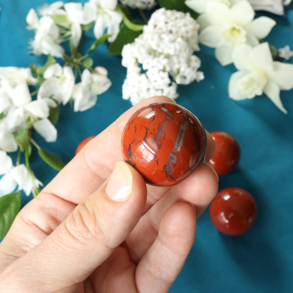 Red Jasper Spheres ~ Root Chakra Healing - Earth Family Crystals