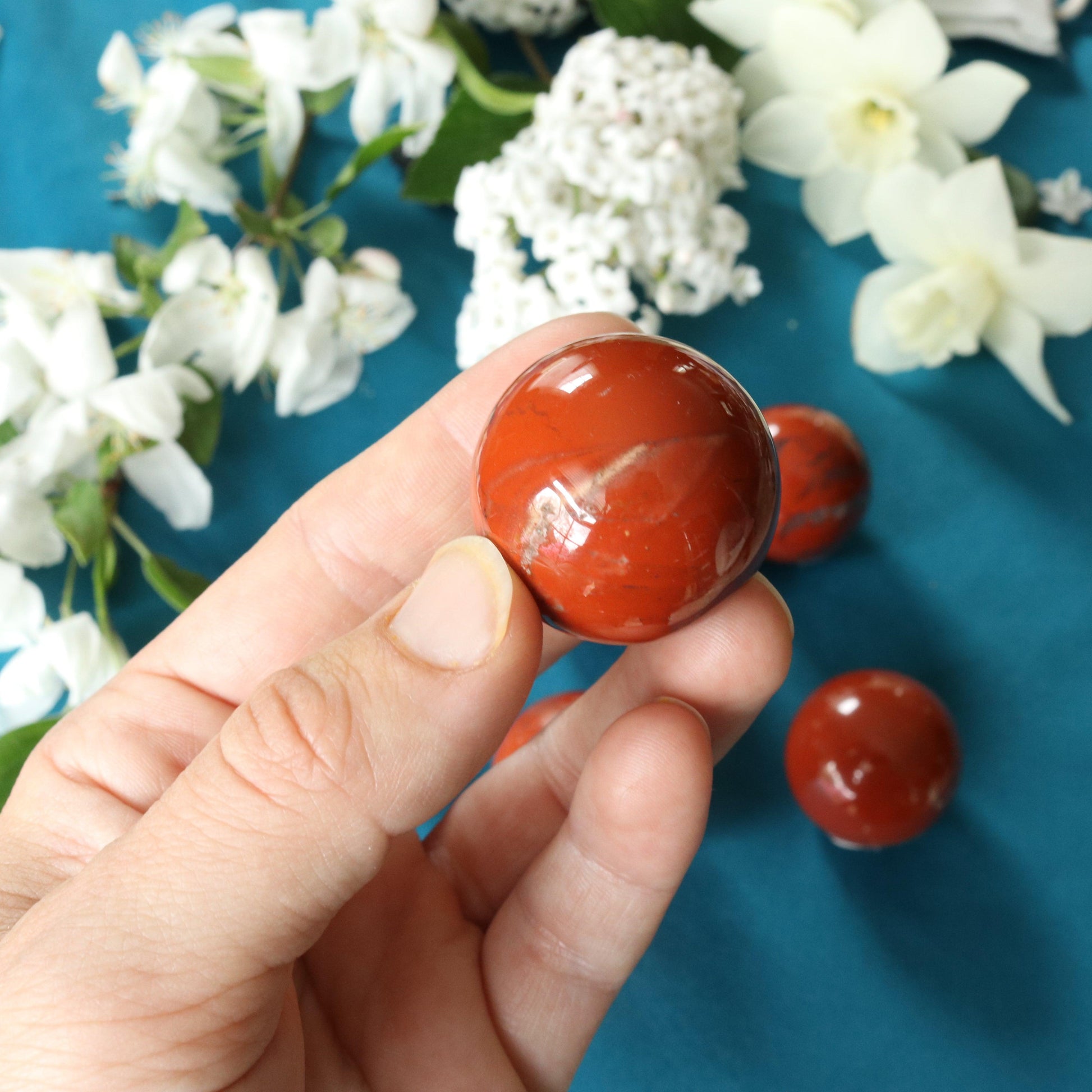 Red Jasper Spheres ~ Root Chakra Healing - Earth Family Crystals