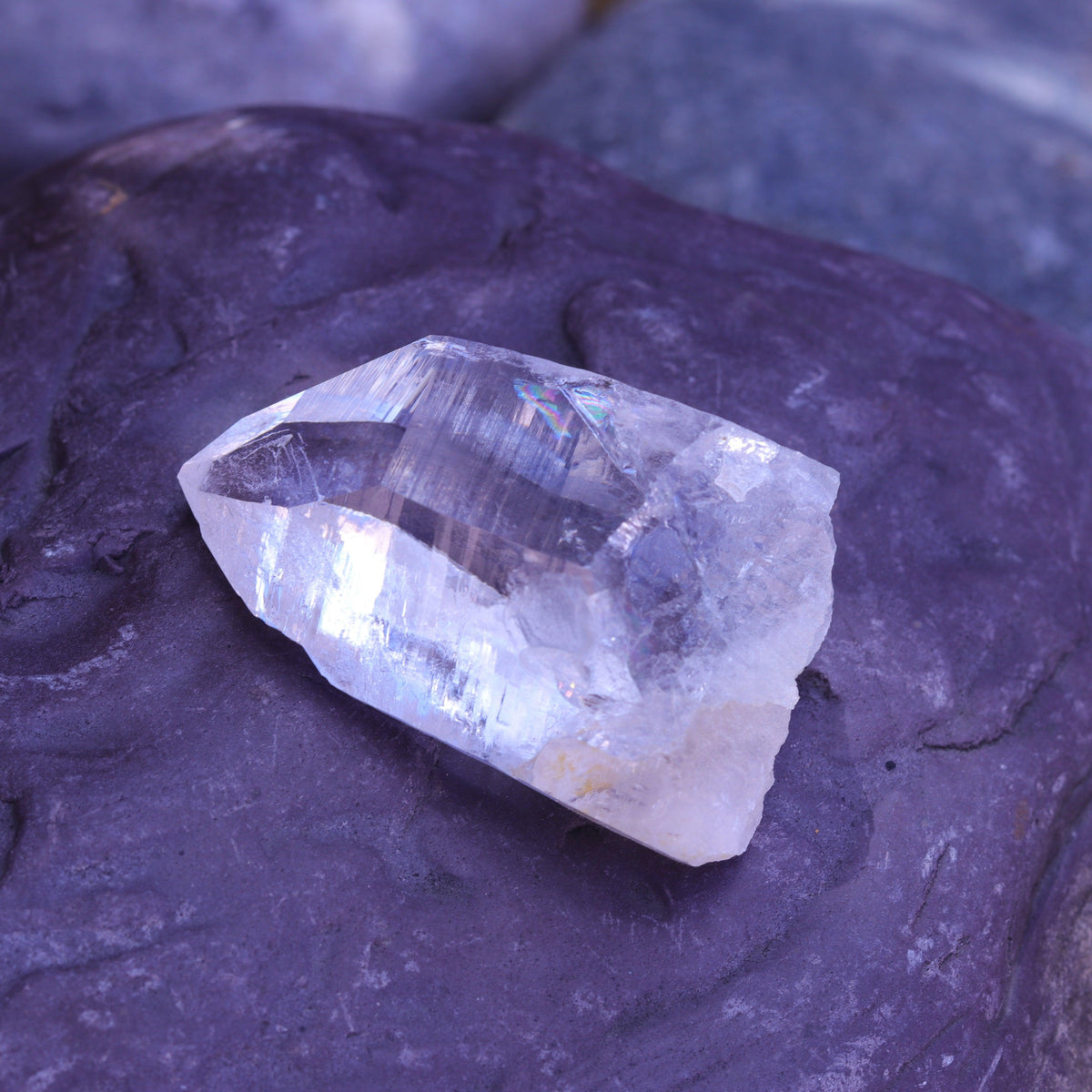 Large Lemurian Seed Clear Quartz Crystal Point