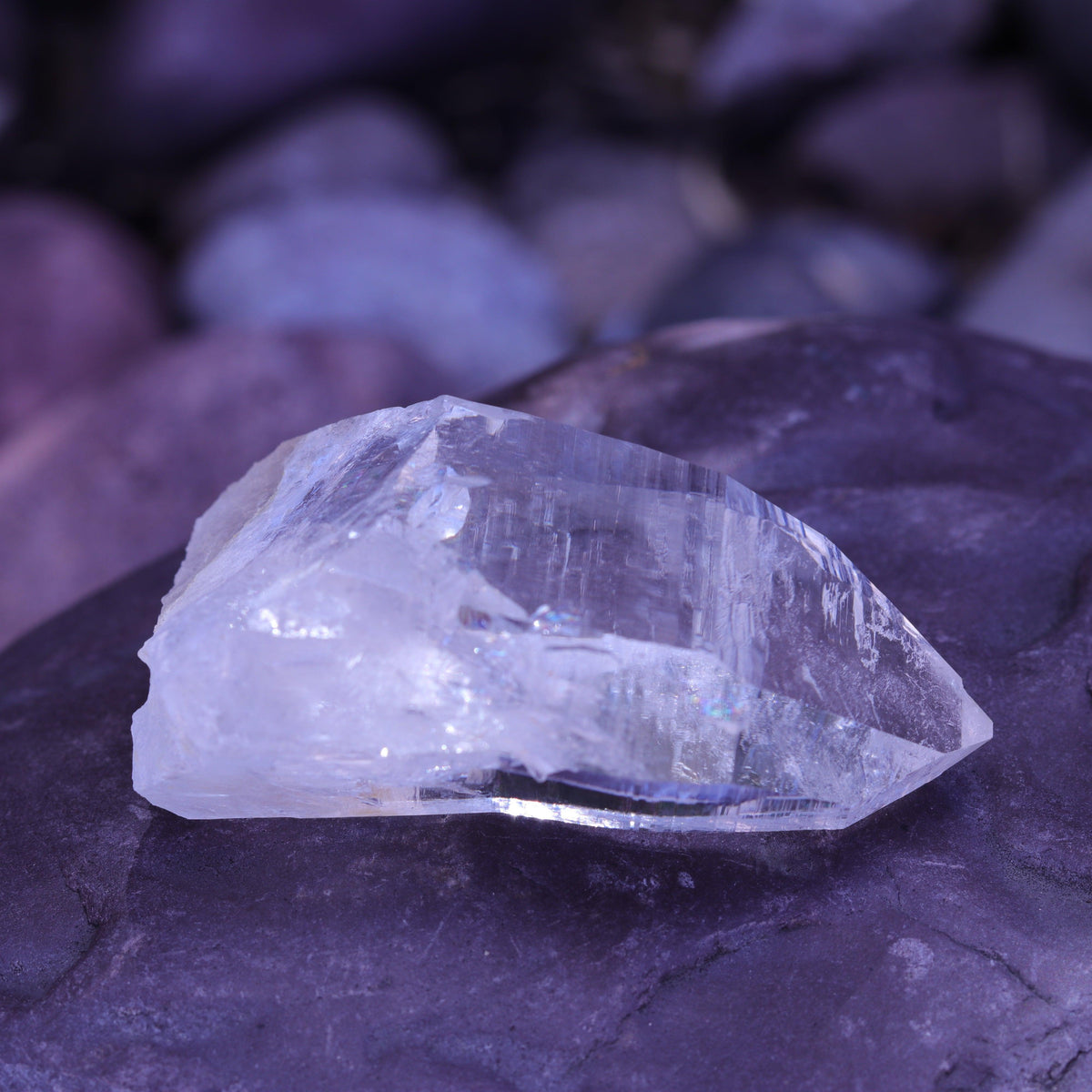 Large Lemurian Seed Clear Quartz Crystal Point