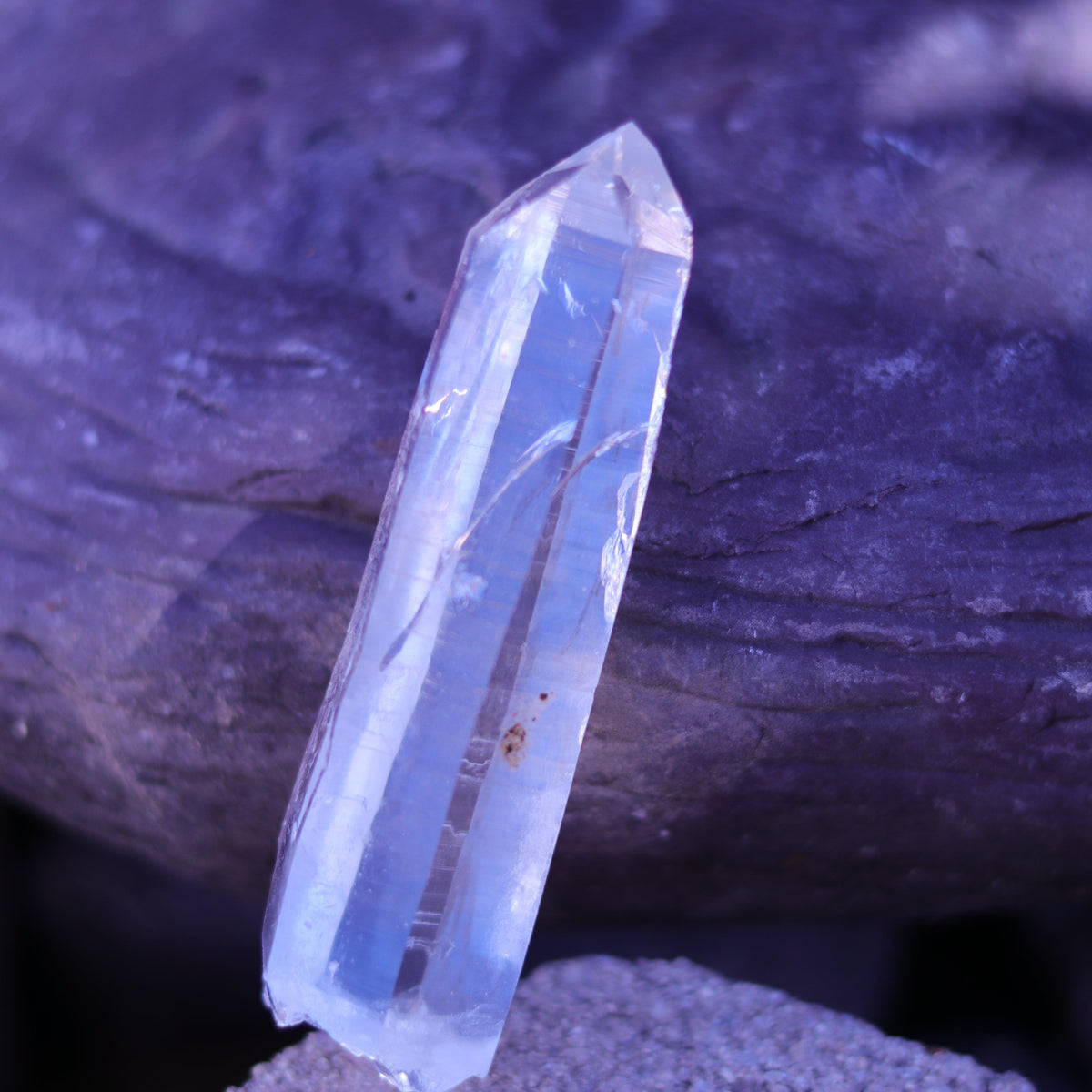 Large Lemurian Seed Clear Quartz Crystal Point