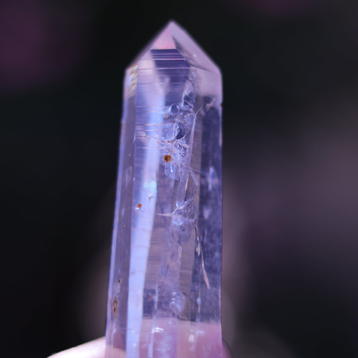 Large Lemurian Seed Clear Quartz Crystal Point