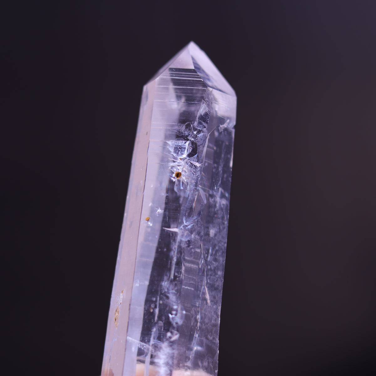 Large Lemurian Seed Clear Quartz Crystal Point