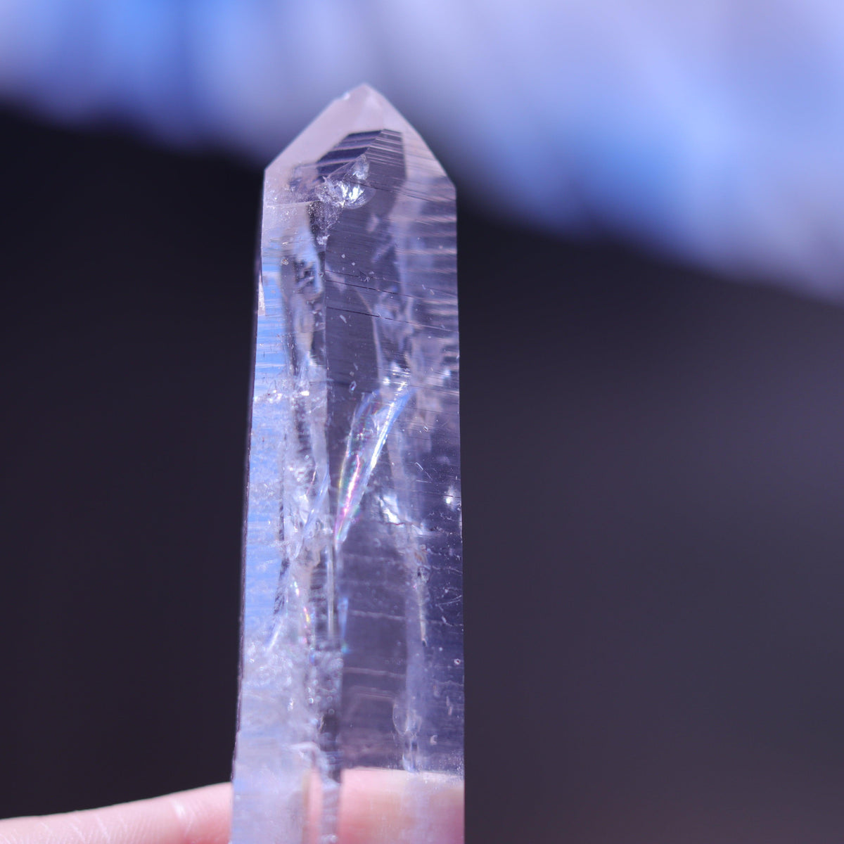 Large Lemurian Seed Clear Quartz Crystal Point