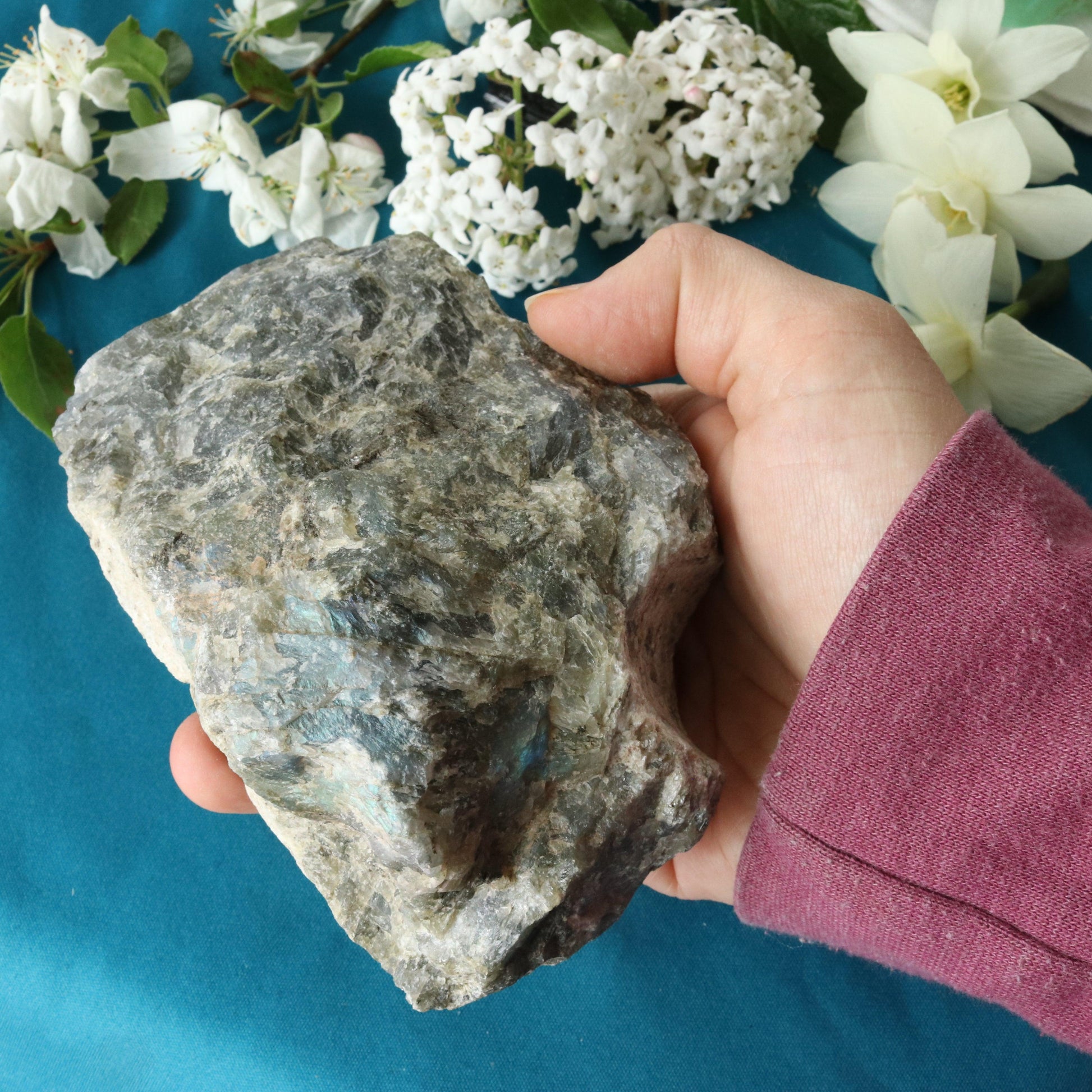 Rough Labradorite Specimen with Rainbow Flashes ~ Specimen #2 - Earth Family Crystals