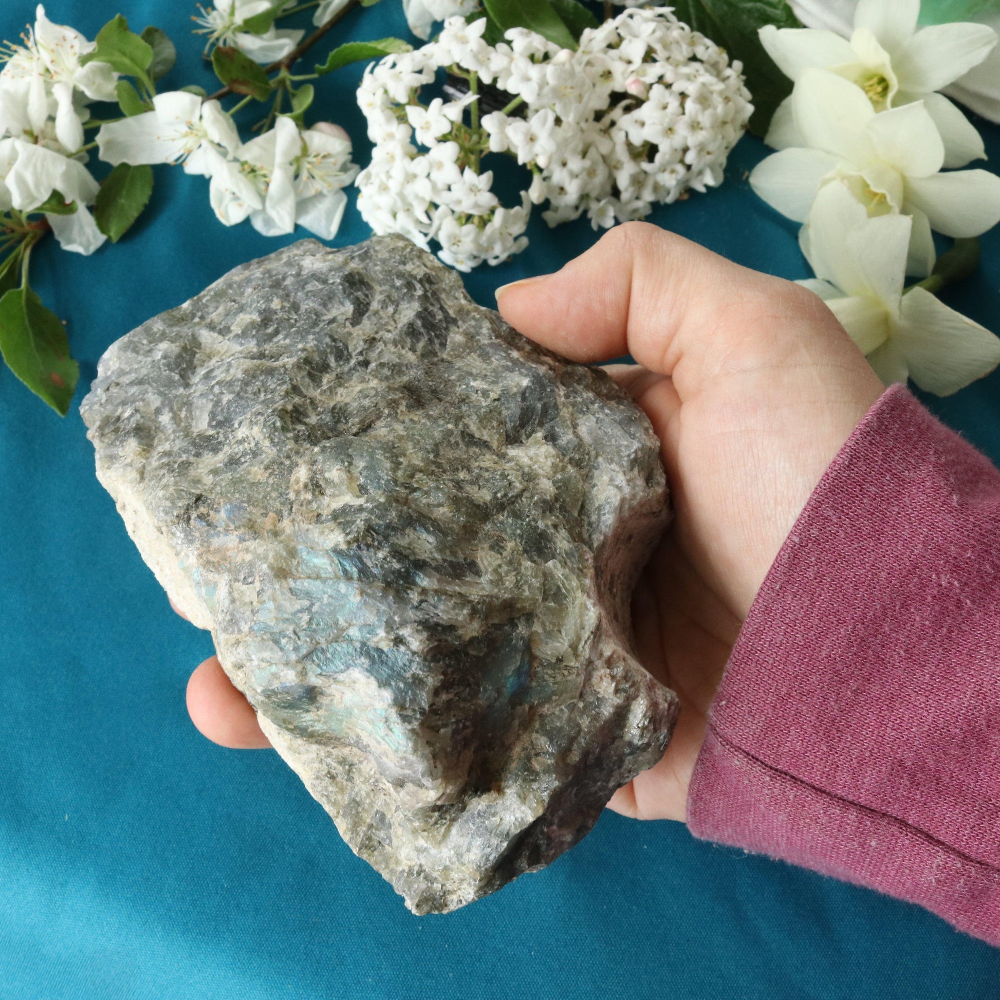 Rough Labradorite Specimen with Rainbow Flashes ~ Specimen #2 - Earth Family Crystals
