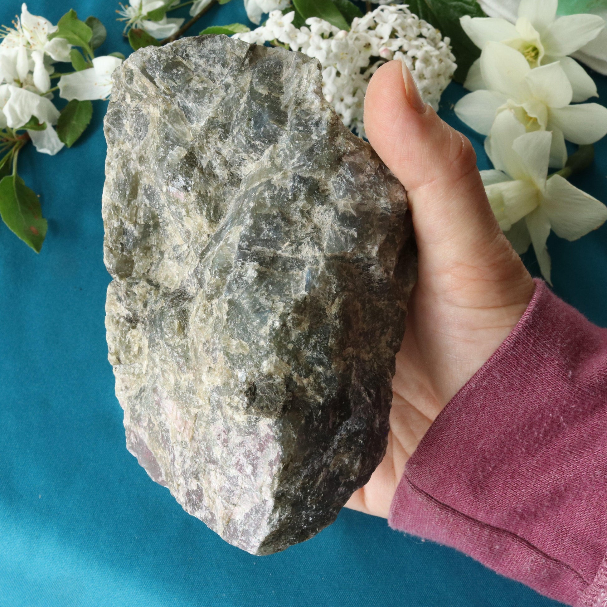 Rough Labradorite Specimen with Rainbow Flashes ~ Specimen #2 - Earth Family Crystals