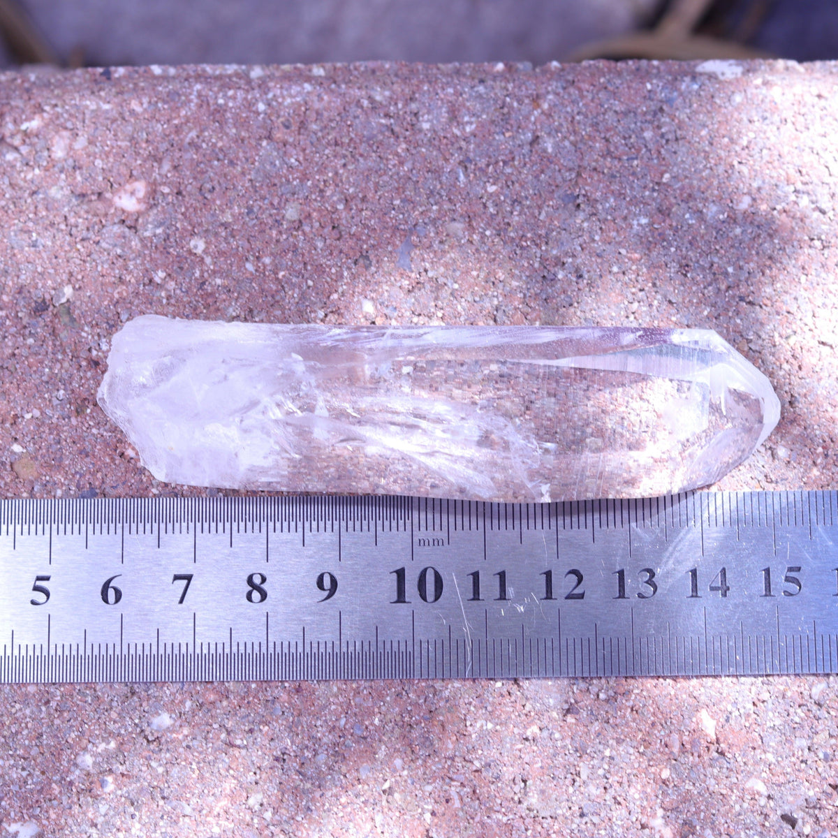 Large Lemurian Seed Clear Quartz Crystal Point