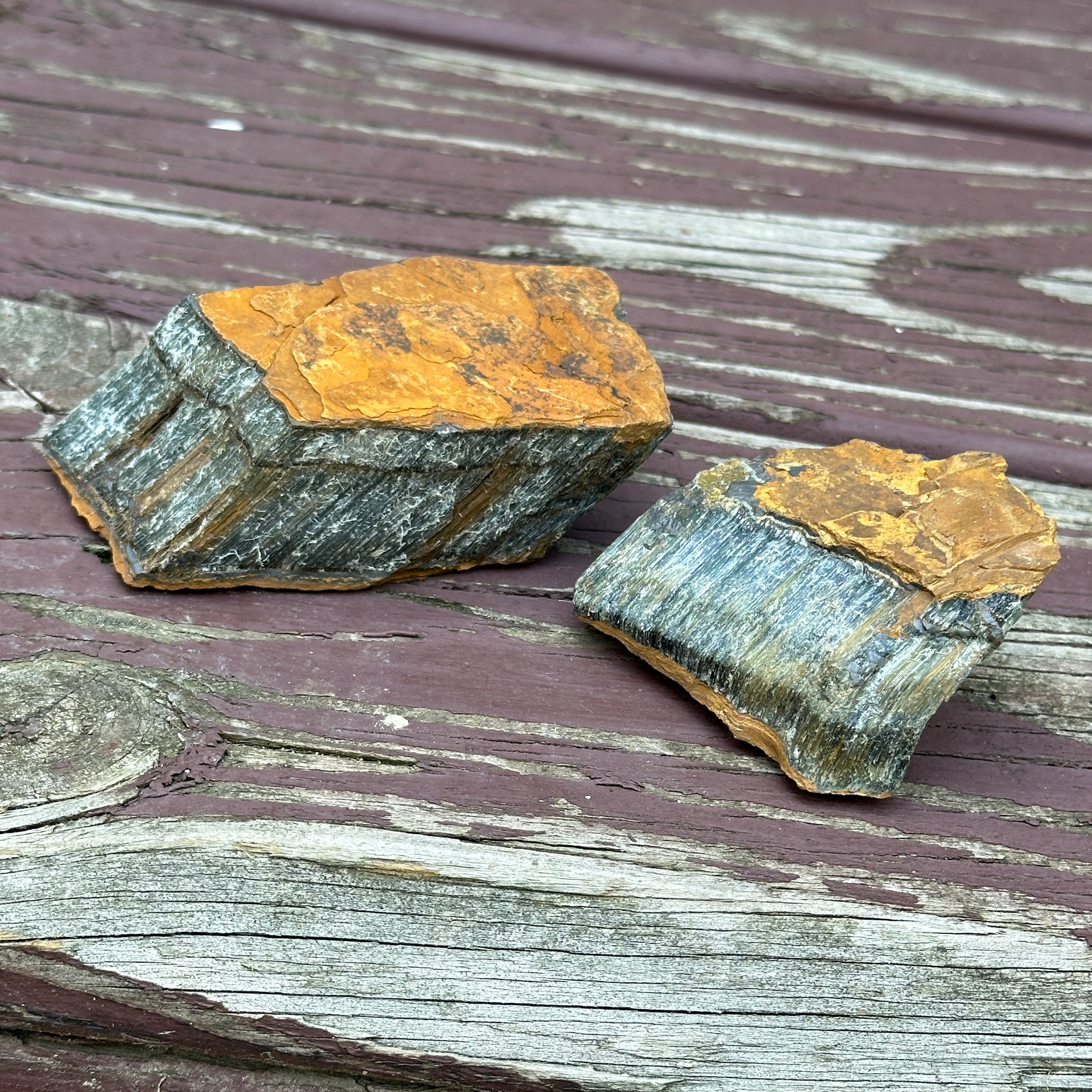 Natural, Raw Blue Tiger's Eye Chunk