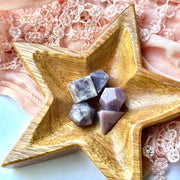 Soothing Purple Lepidolite Platonic Solid Crystal Set of Five
