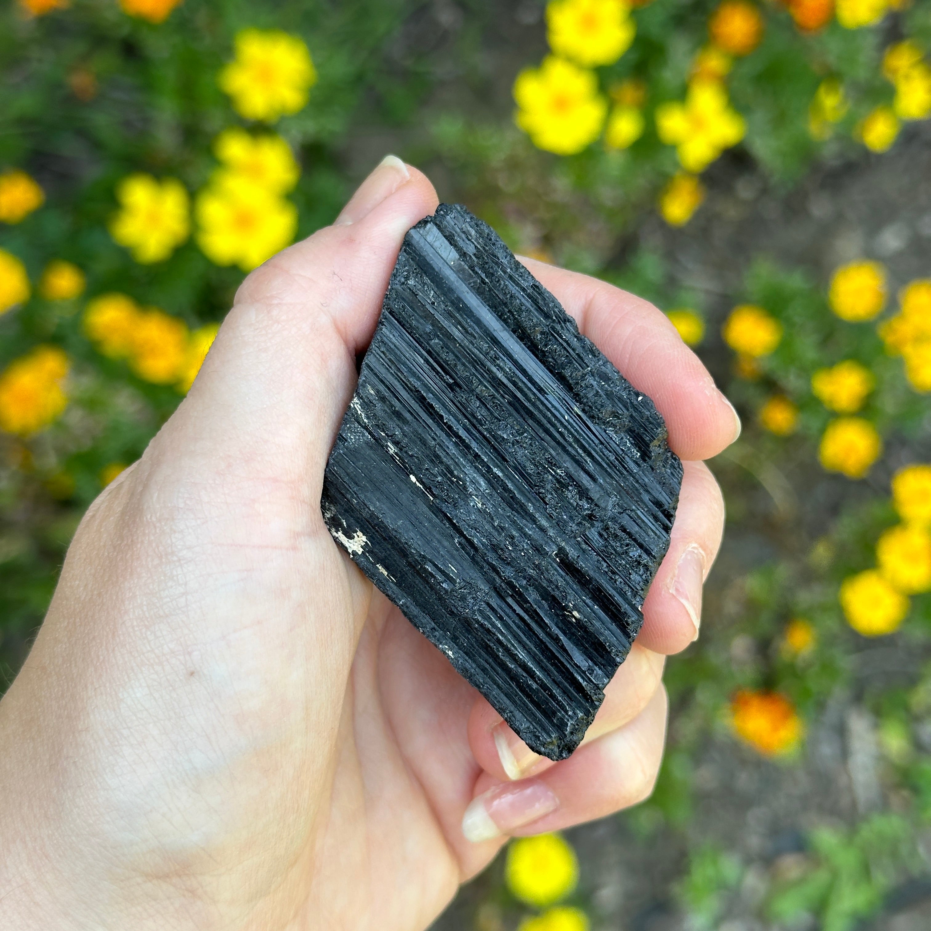 Grade A Black Tourmaline Rod ~  Perfect for Reiki or Crystal Healing and Meditation
