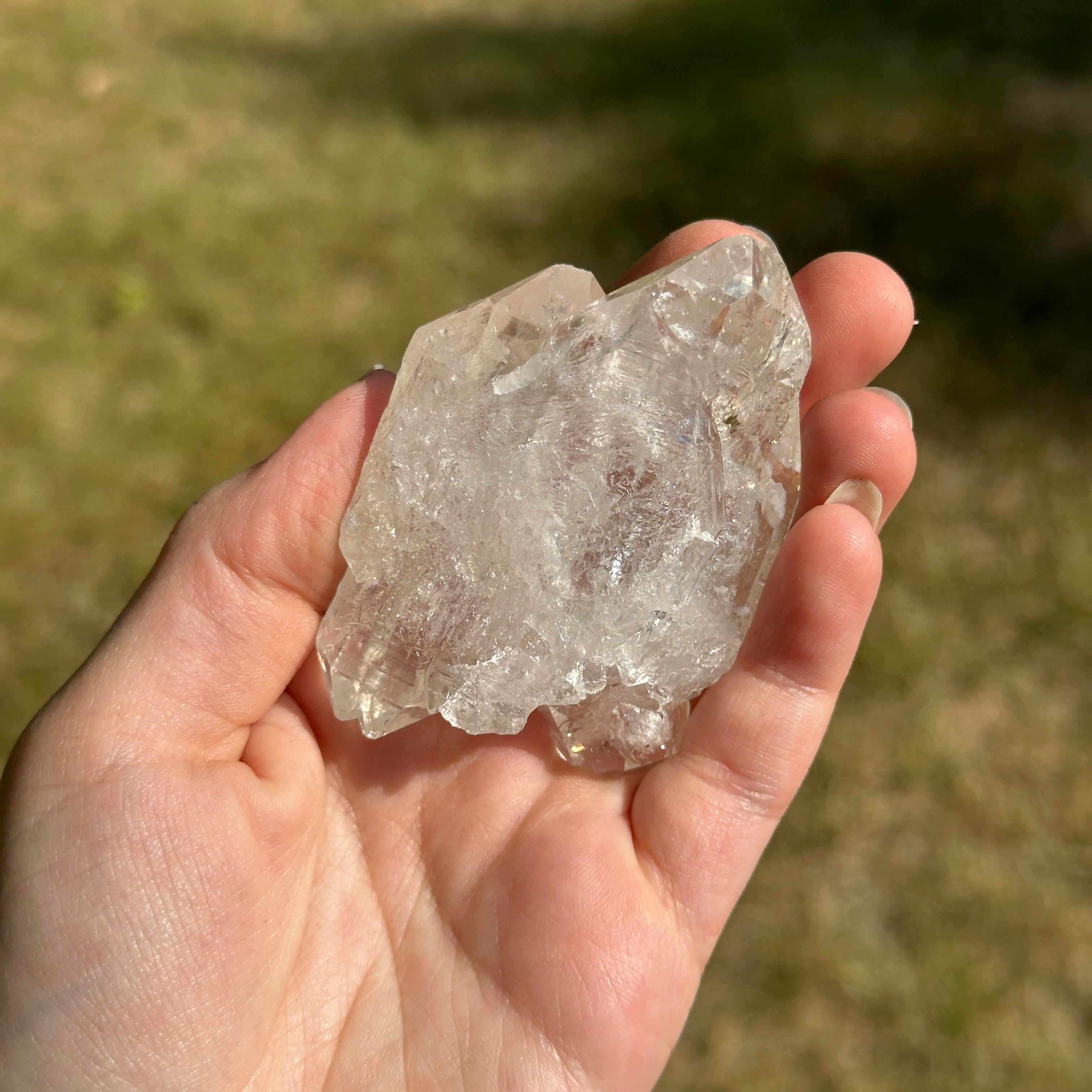 Rainbow Energy Quad Terminated Aura Quartz - Clear Quartz from Brazil