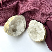 Moroccan Quartz Whole Geode ~ Cracked ~ Dazzling Micro Quartz Surprise Inside!