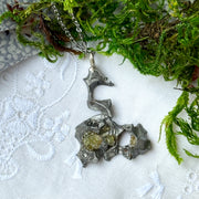 Brenham Meteorite Pendant from Michigan ~ Crystal Inclusions ~ Rare Find!