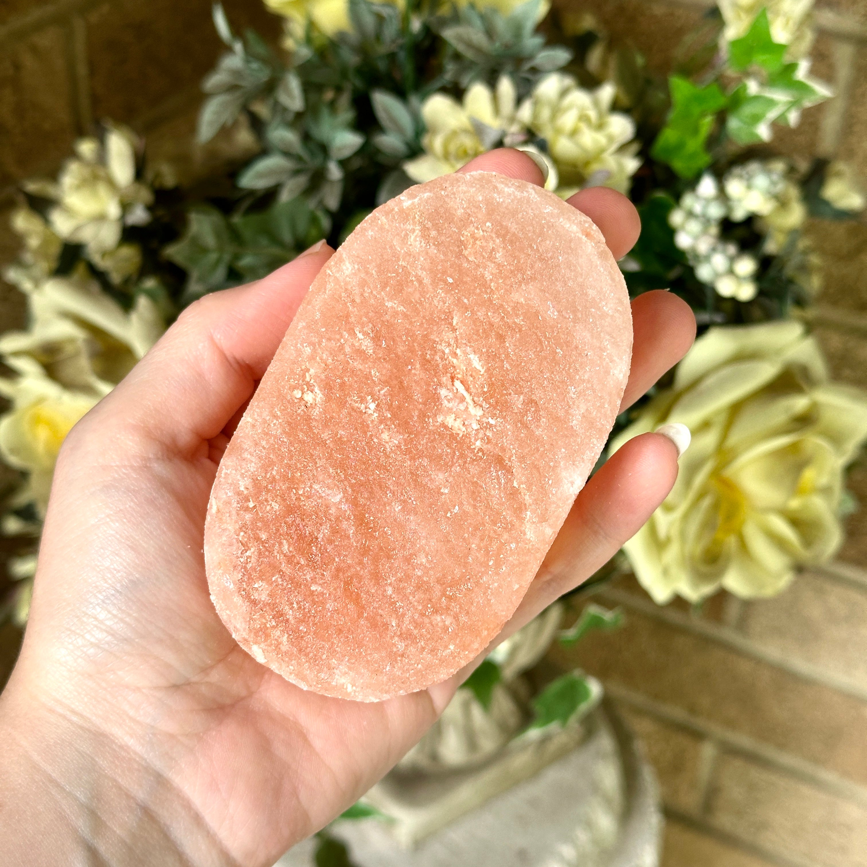 Shimmering Himilayan Salt Crystal Soap Carving ~ Clear Energy Field