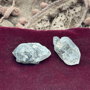 Set of Two Tibetan Quartz Crystals with Double Terminations and Inclusions
