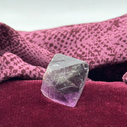 Deep Purple, Natural Fluorite Octahedron Crystal
