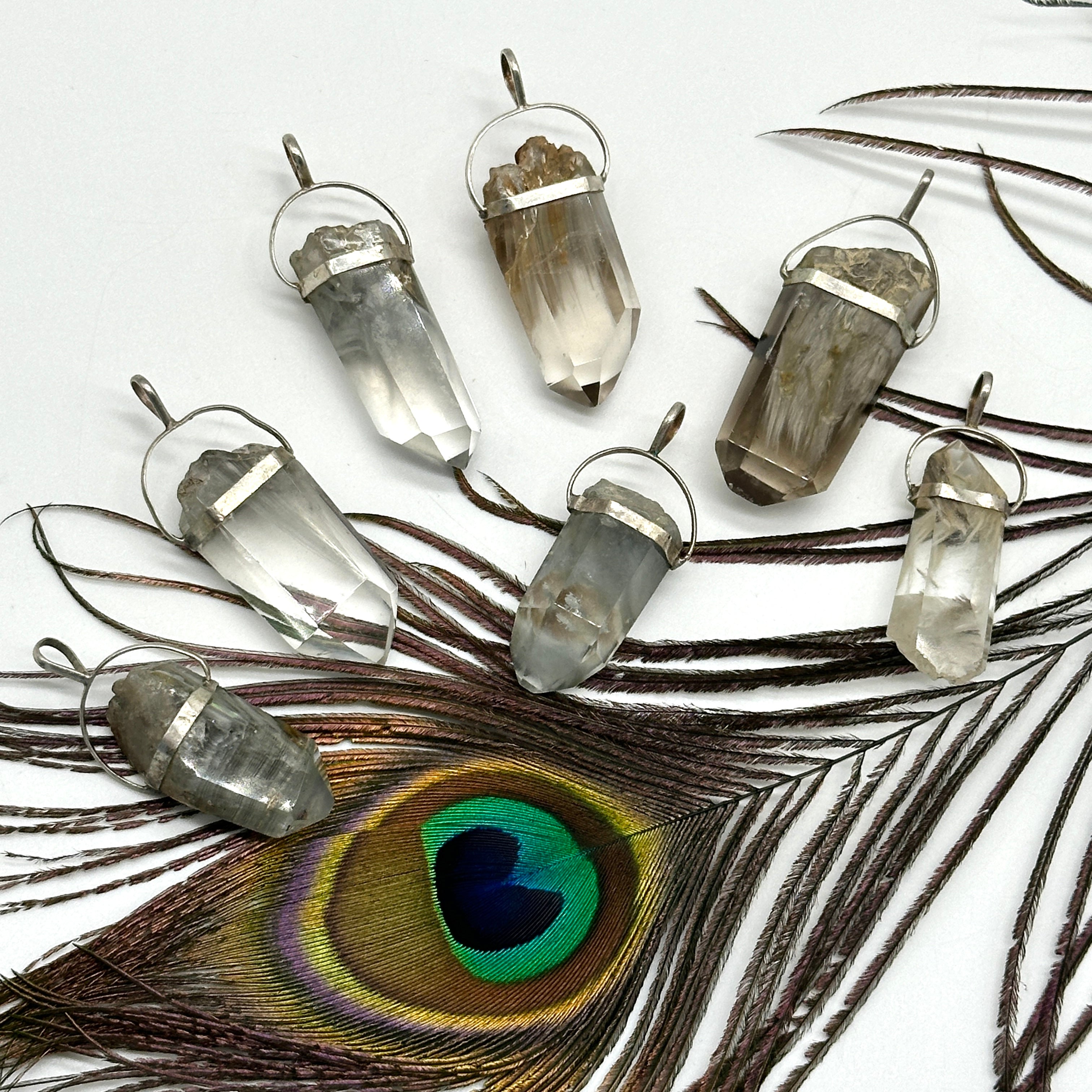 Angelic Phantom Quartz Pendants ~ Includes Adjustable Necklace Cord