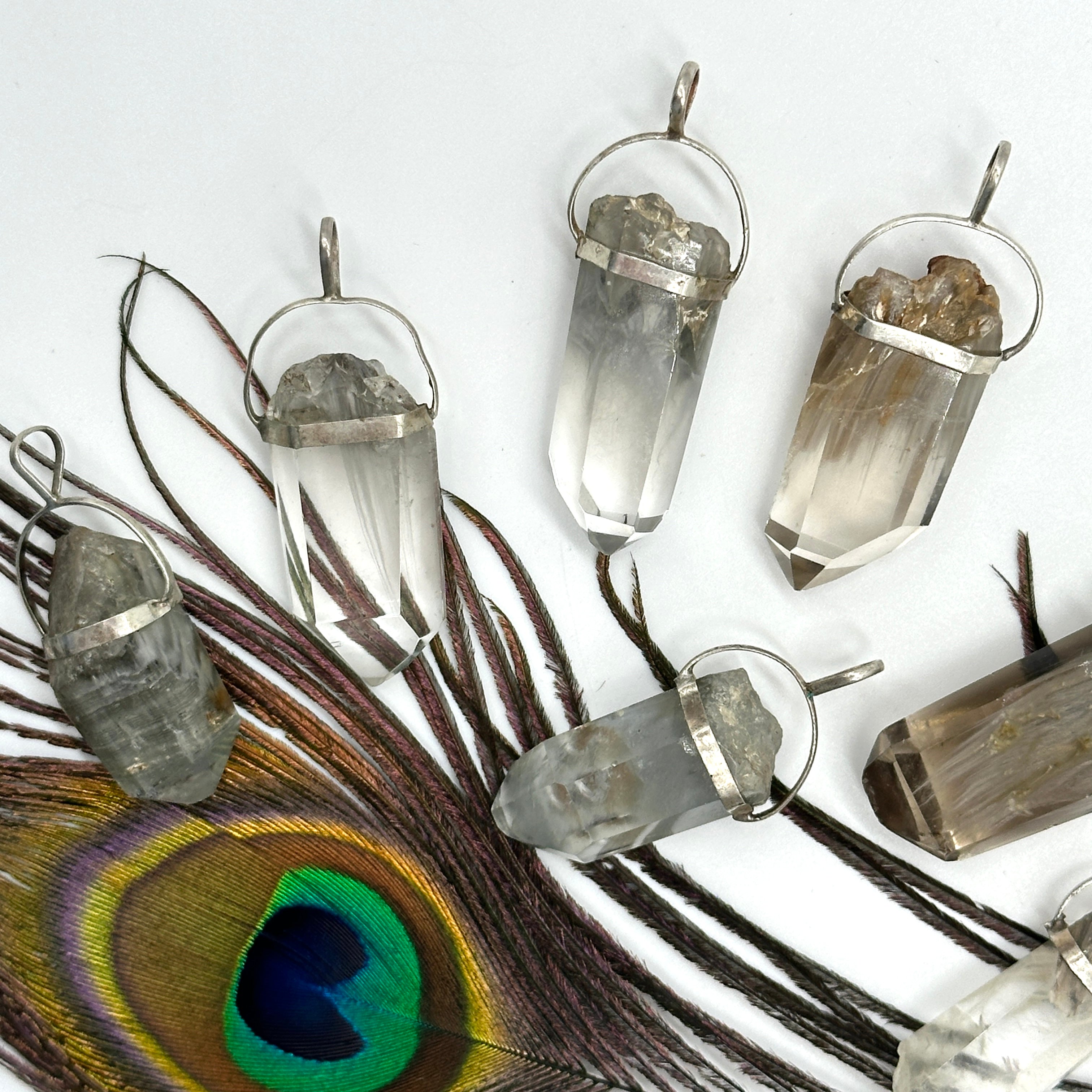 Angelic Phantom Quartz Pendants ~ Includes Adjustable Necklace Cord