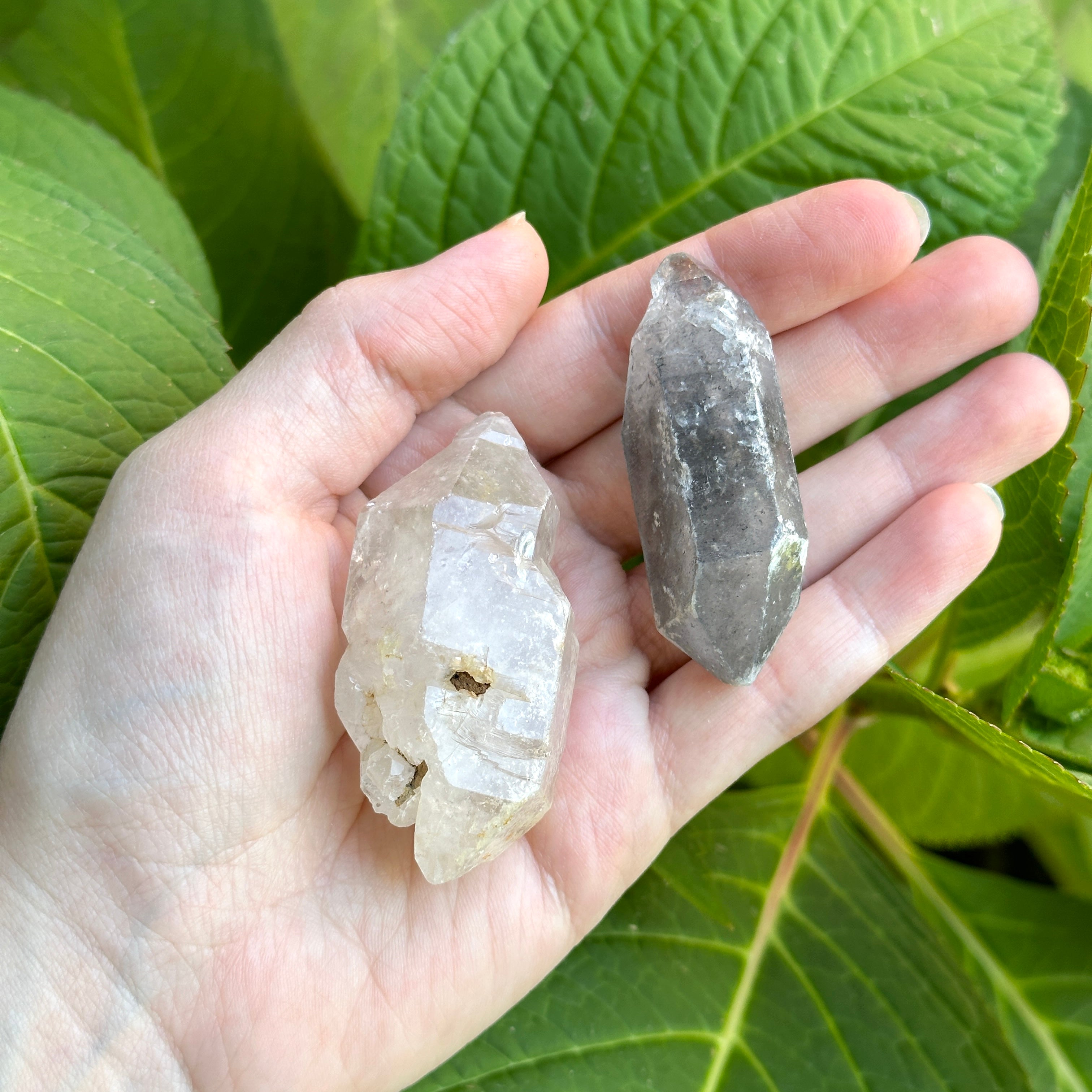 Dynamic Duo ~ Set of Two, Double Terminated Tibetan Healing Quartz Crystal