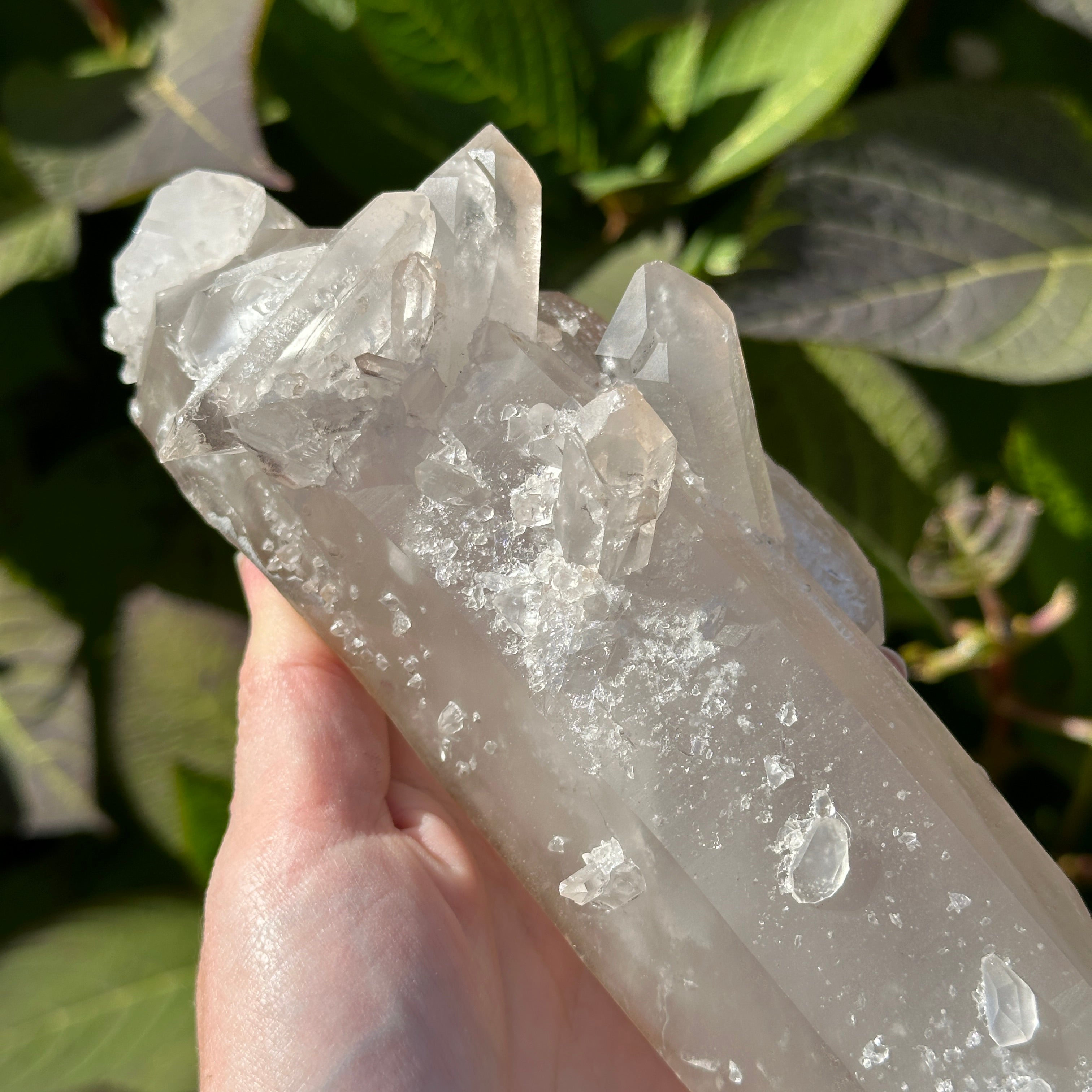 Large, Incredible, Double Terminated, Self Healed Lithium Quartz Crystal Point from Brazil