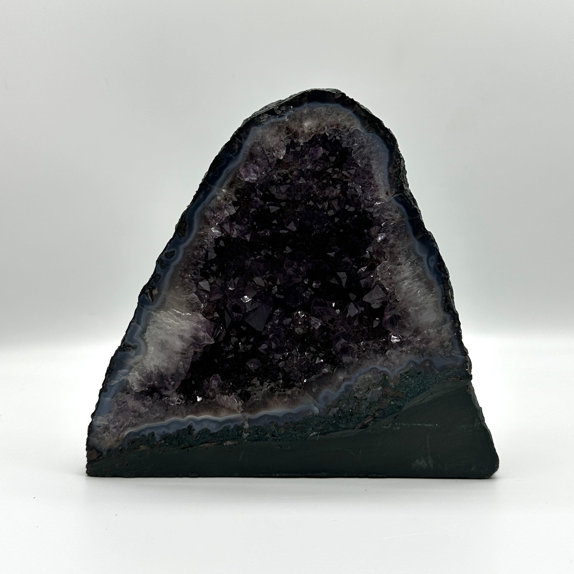 3.5 KG Deep Purple Gemmy Amethyst Gemstone Display Cathedral Crystal Centerpiece from Brazil