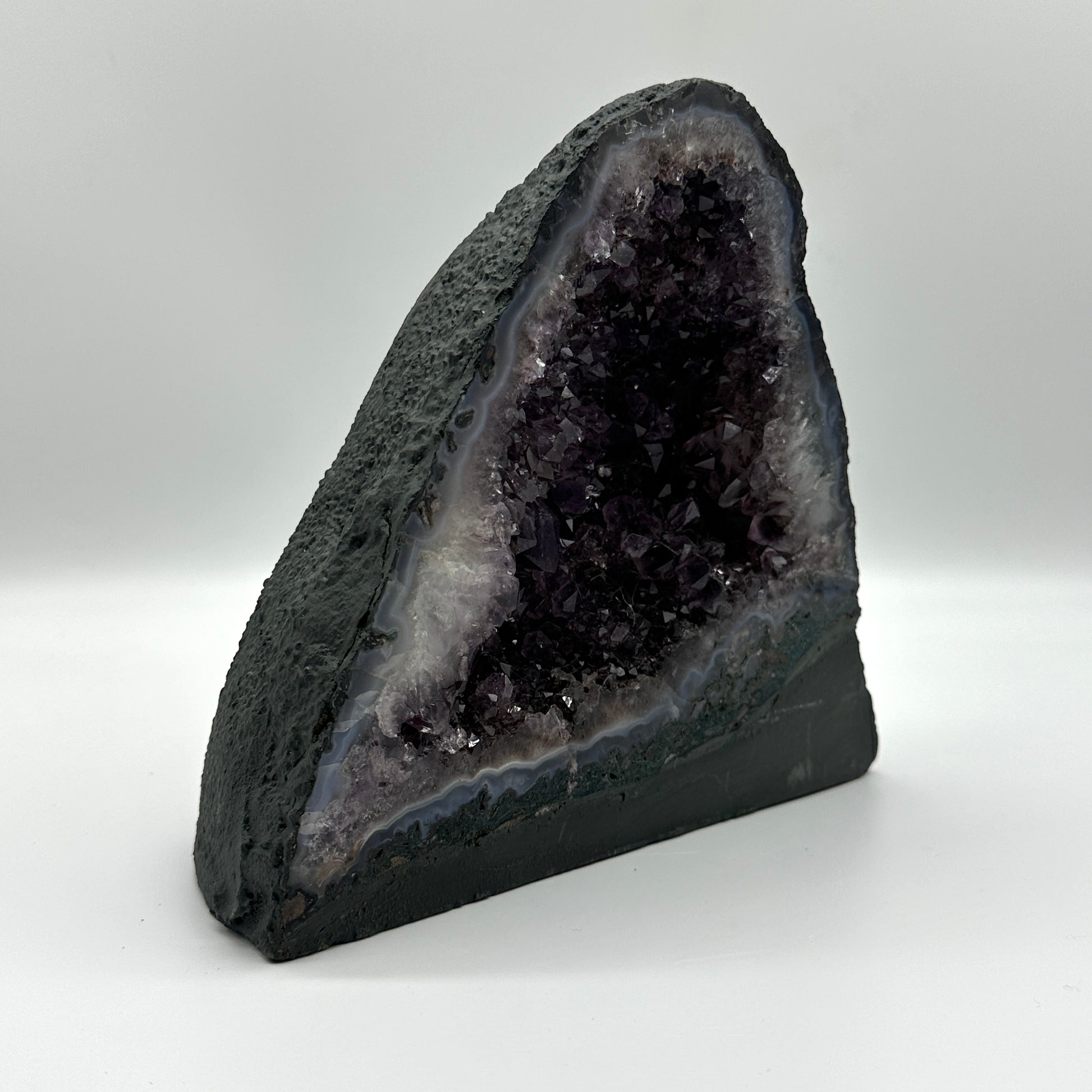 3.5 KG Deep Purple Gemmy Amethyst Gemstone Display Cathedral Crystal Centerpiece from Brazil
