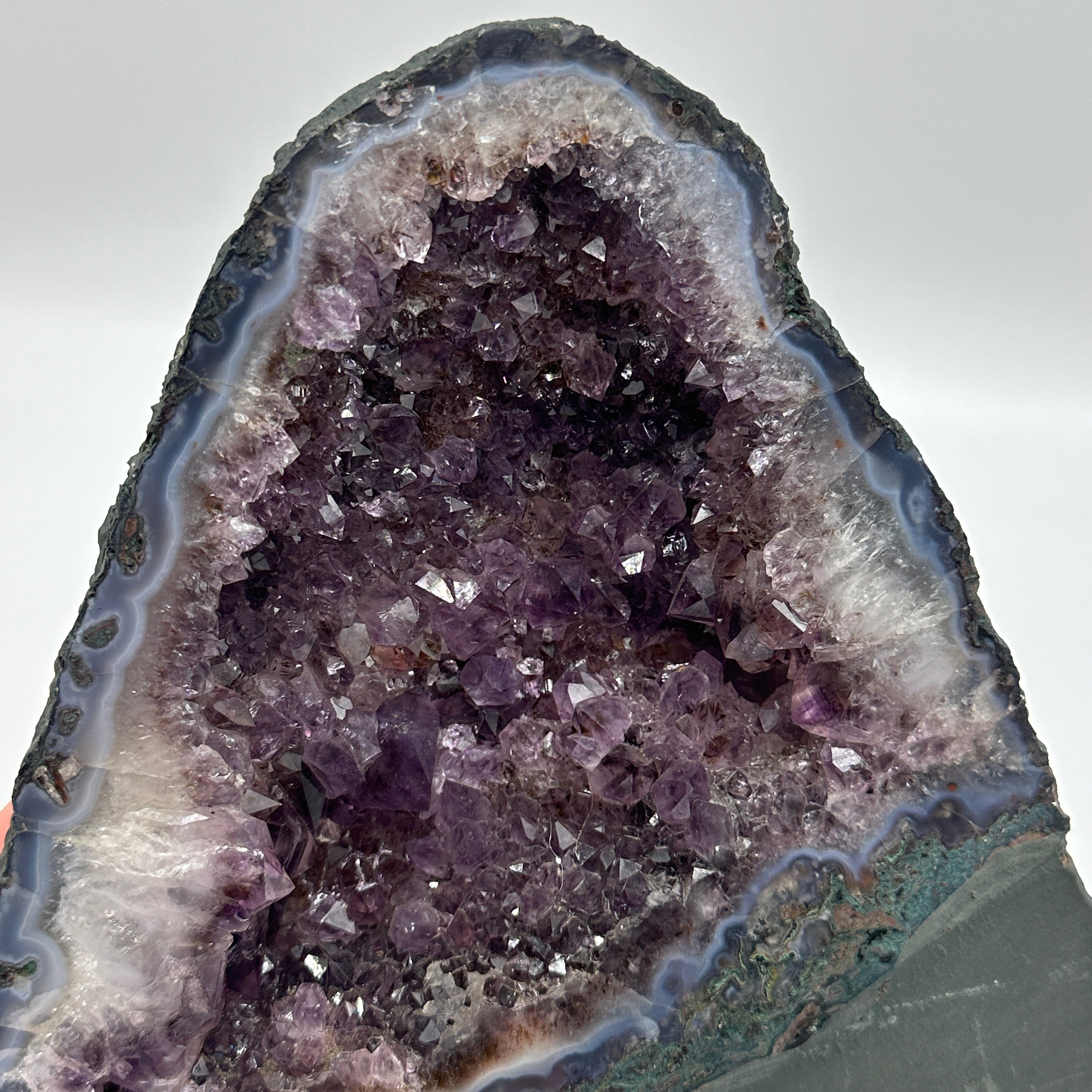 3.5 KG Deep Purple Gemmy Amethyst Gemstone Display Cathedral Crystal Centerpiece from Brazil