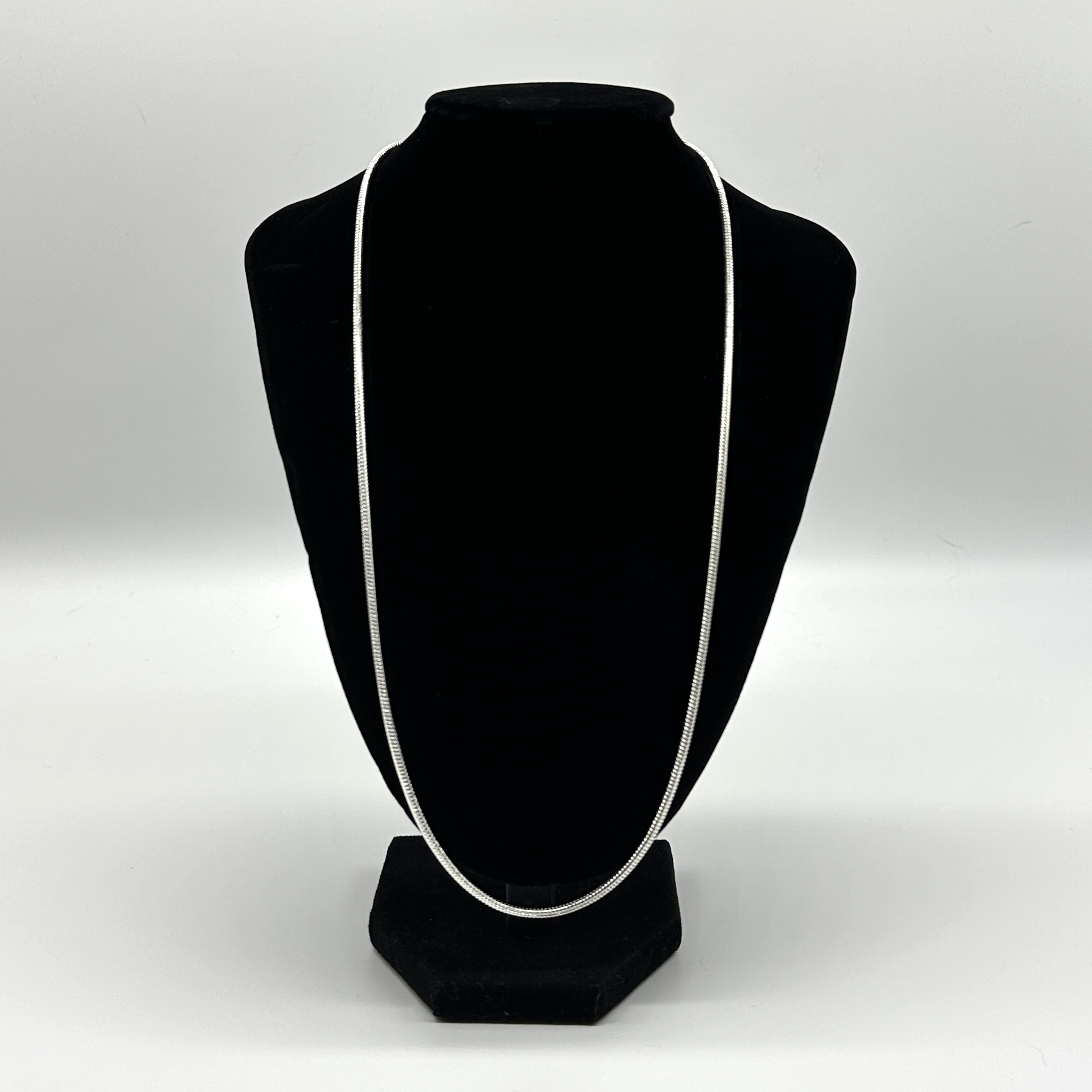 24" Silver Chunky Chain Necklace