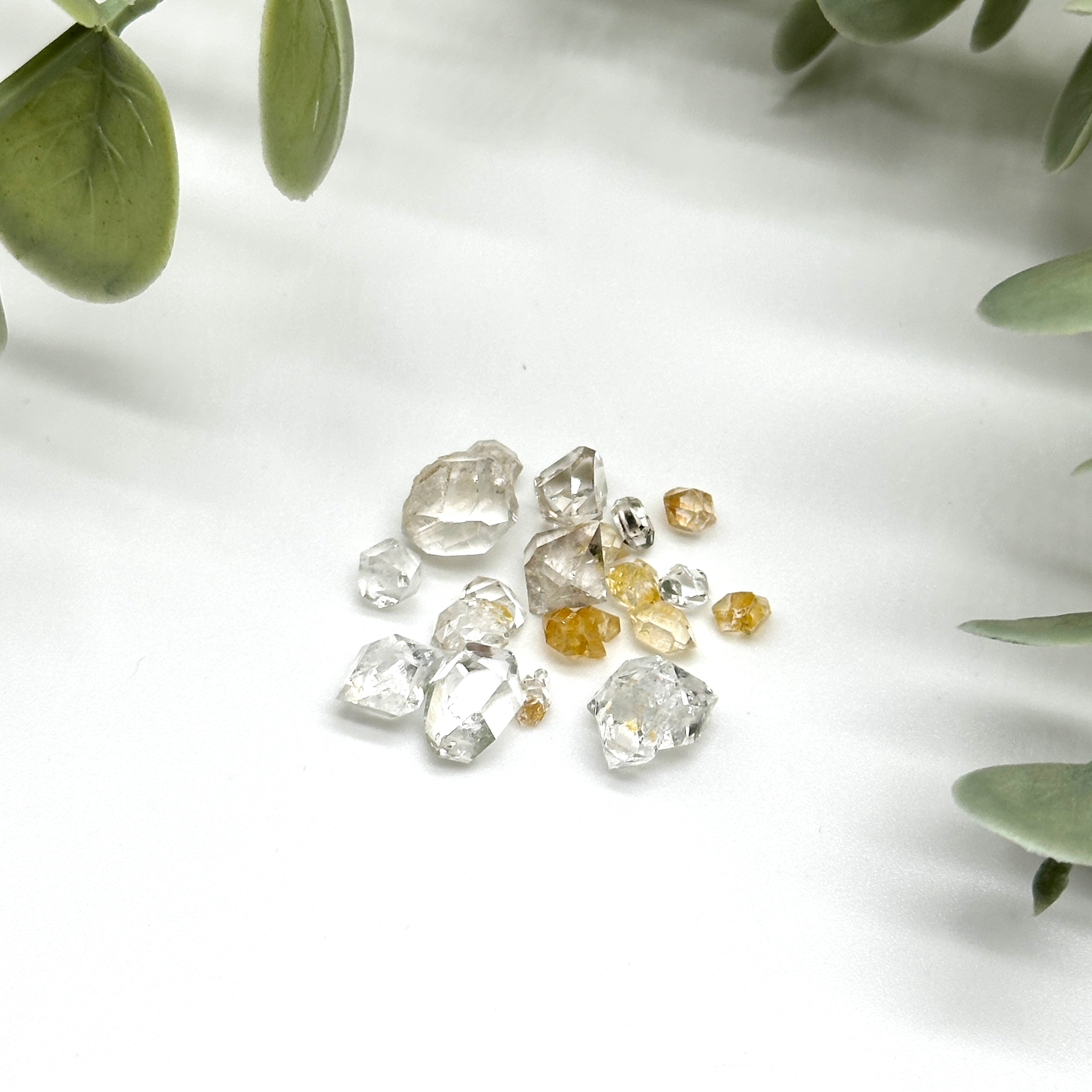 Collector's Pack Double Terminated Mini Herkimer Diamond Quartz Crystals from New York