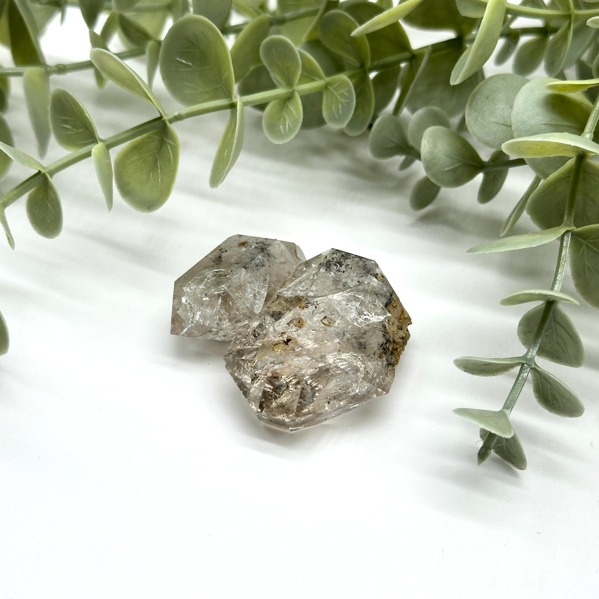 Amazing Terminations Herkimer Diamond Quartz Crystal Inclusions Rainbows