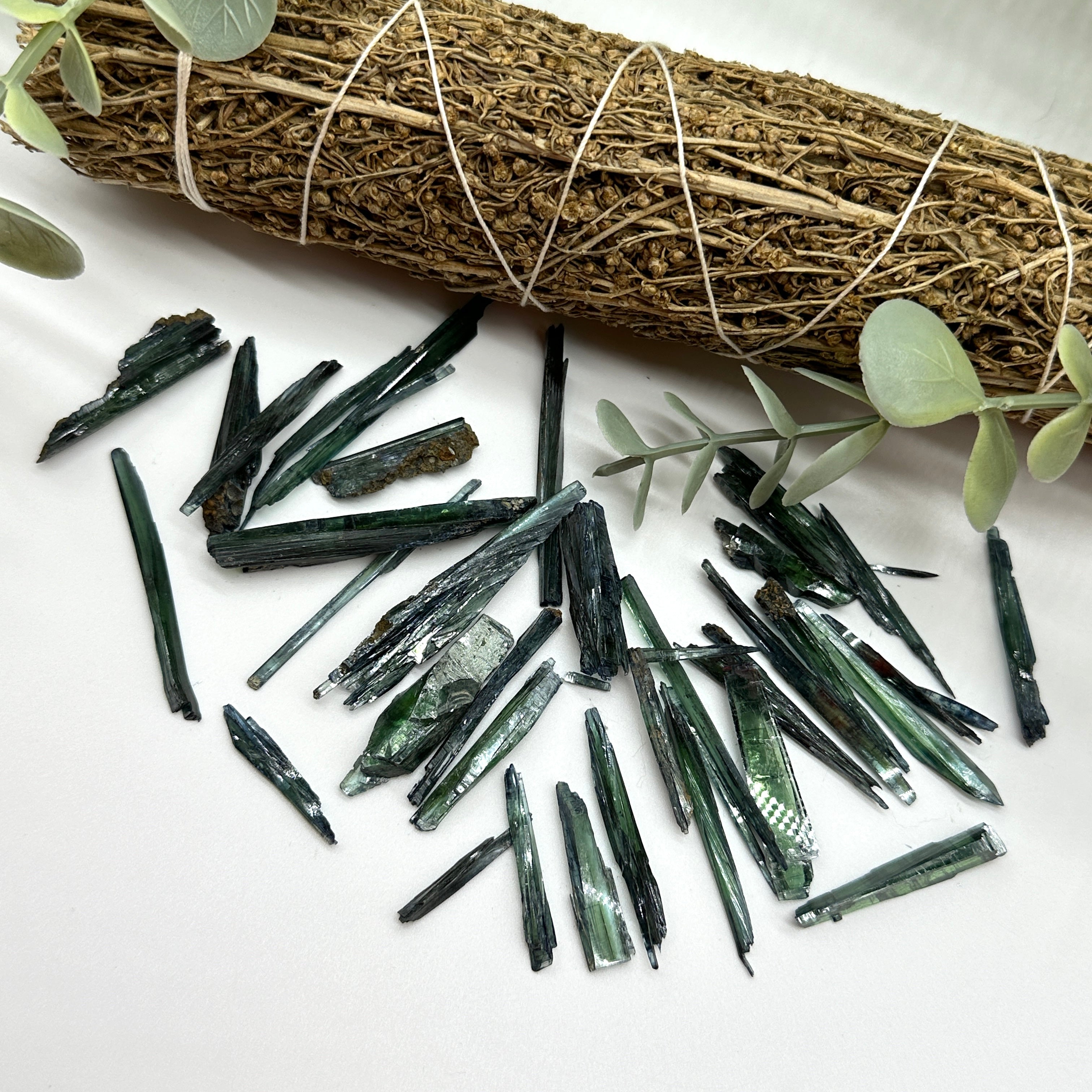 2 inch Rare Raw Vivianite Blades - Powerful Spiritual and Metaphysical Tool
