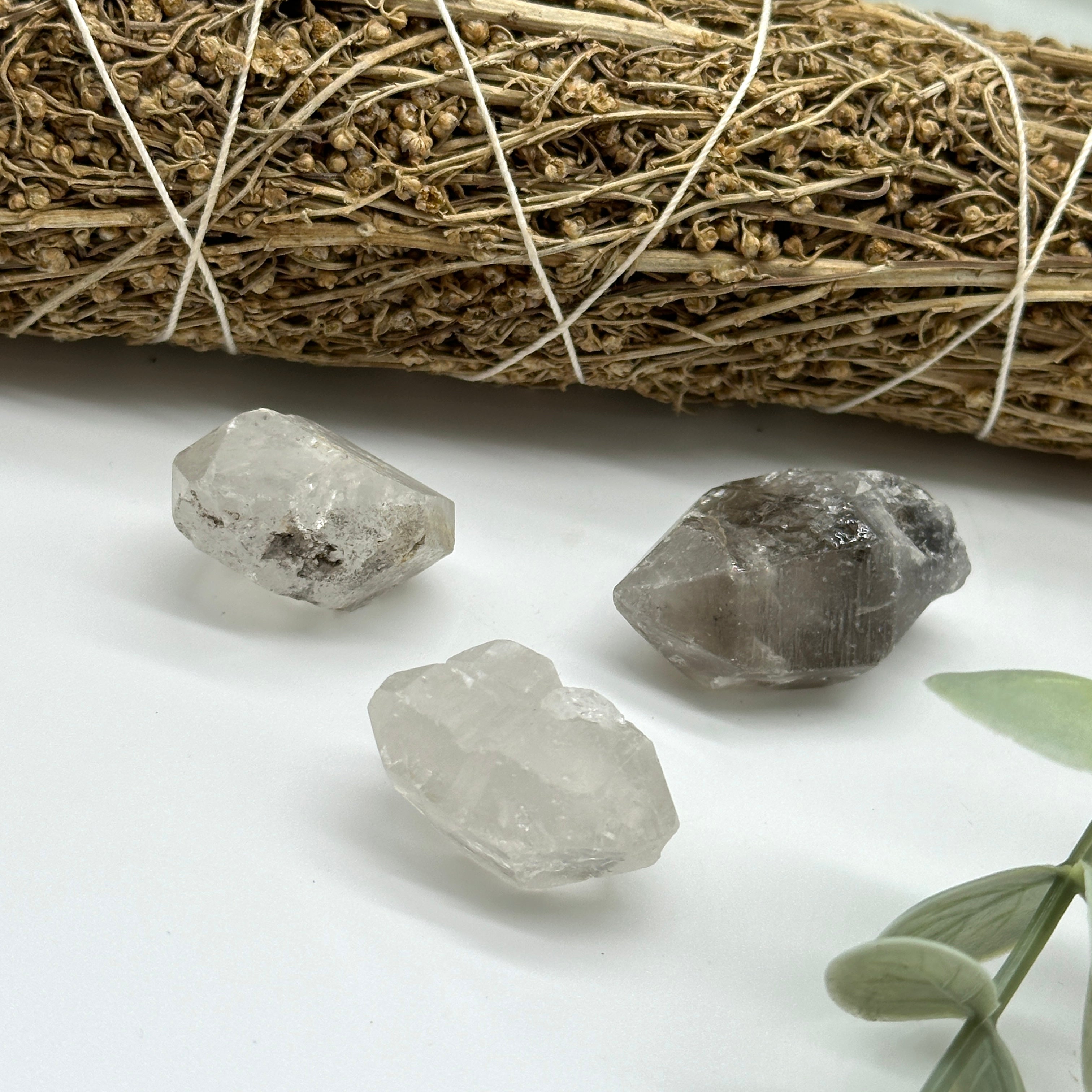 Rough Genuine Double Terminated Tibetan Quartz Crystals