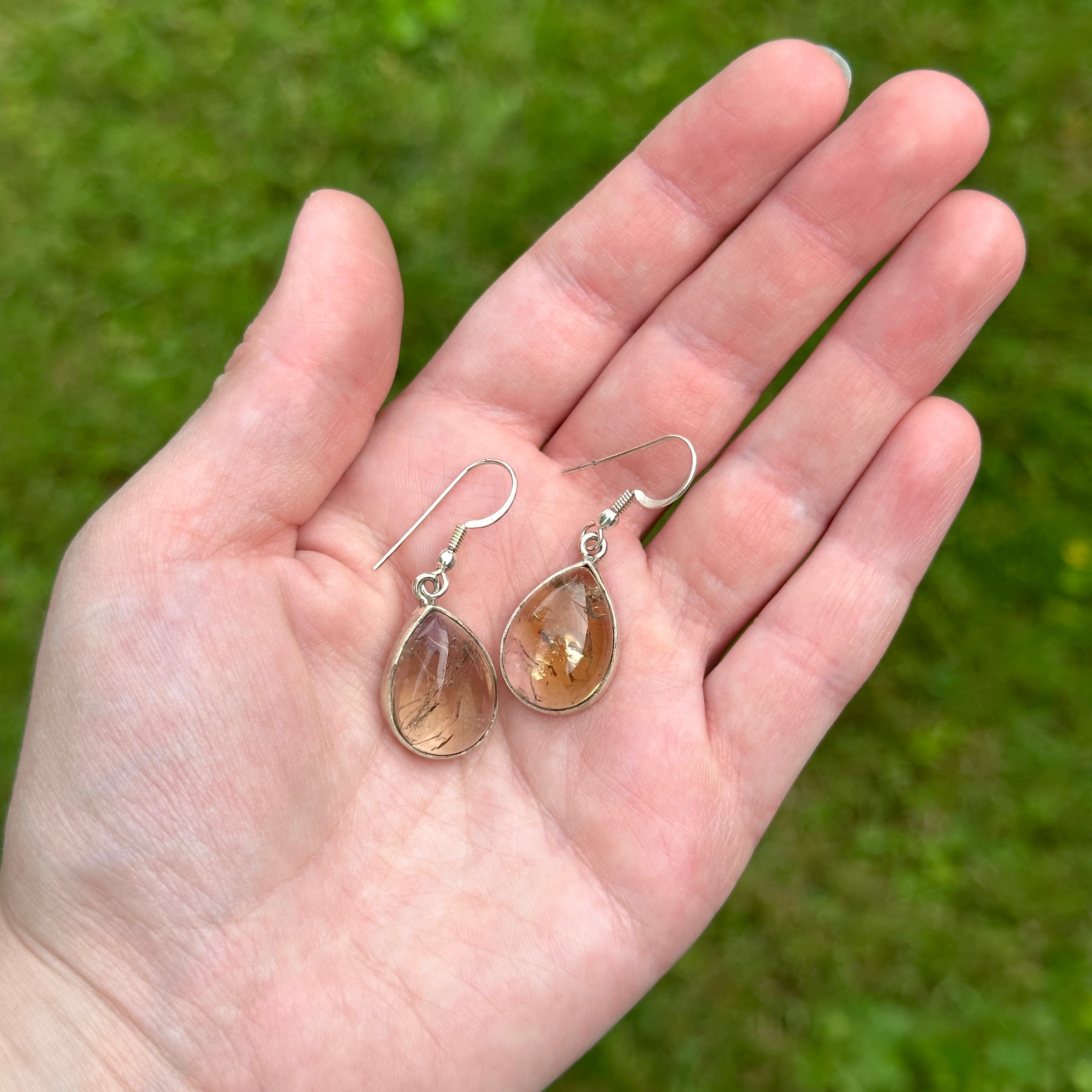 Ametrine Teardrop Gemstone Earrings