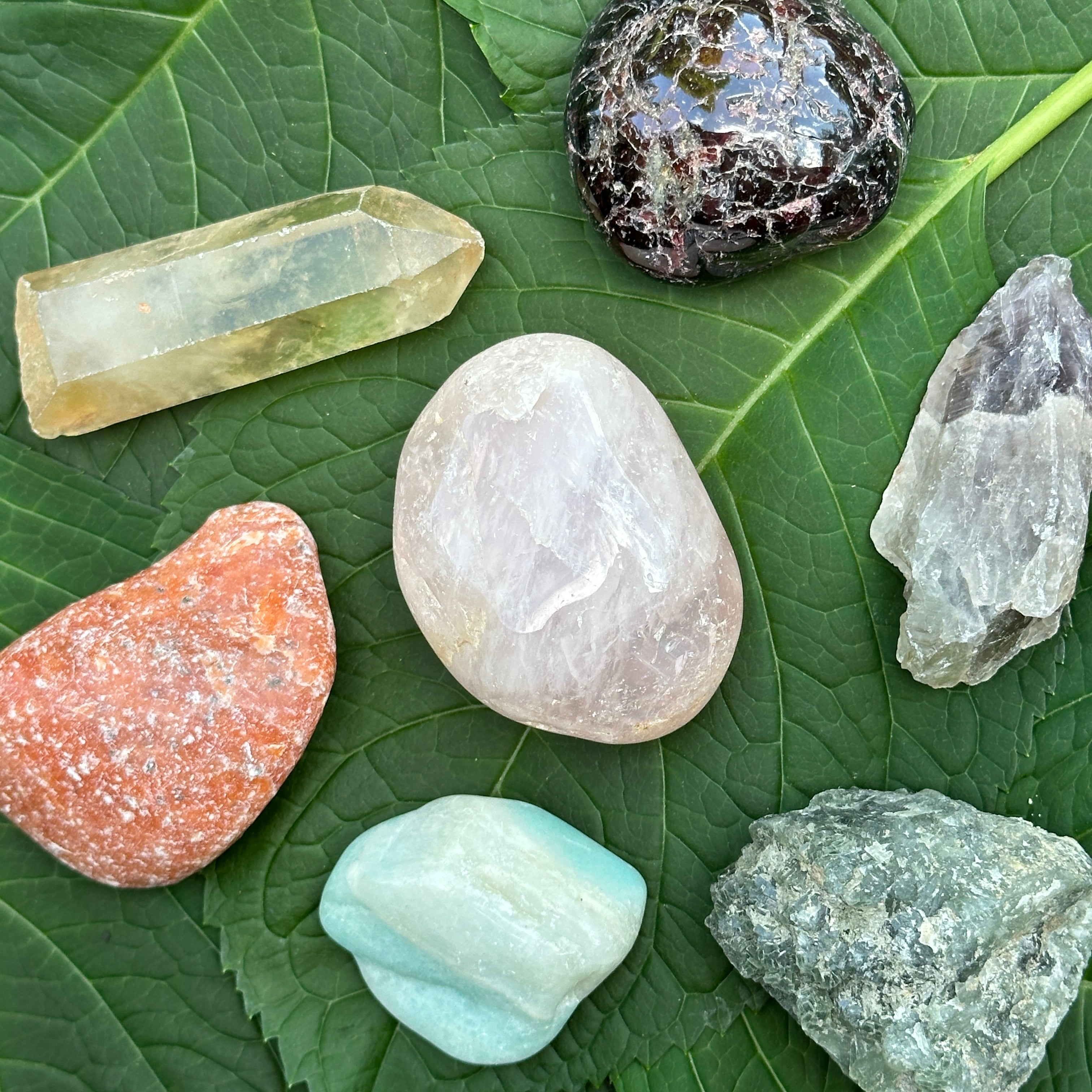 Chakra Stone Set ~ Mix of Raw and Tumbled Stones and Crystals