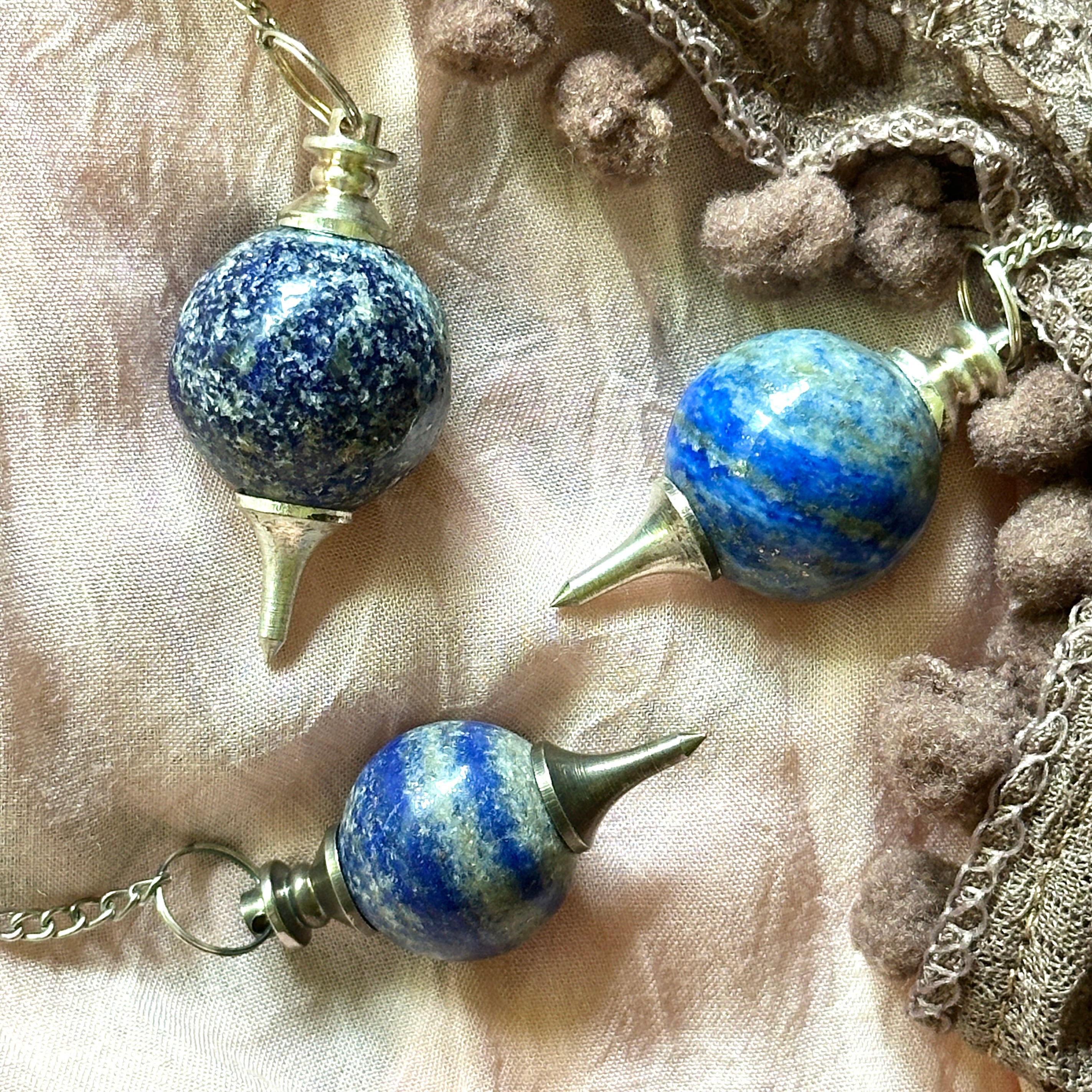 Blue Lapis Lazuli Pendulums for Divination