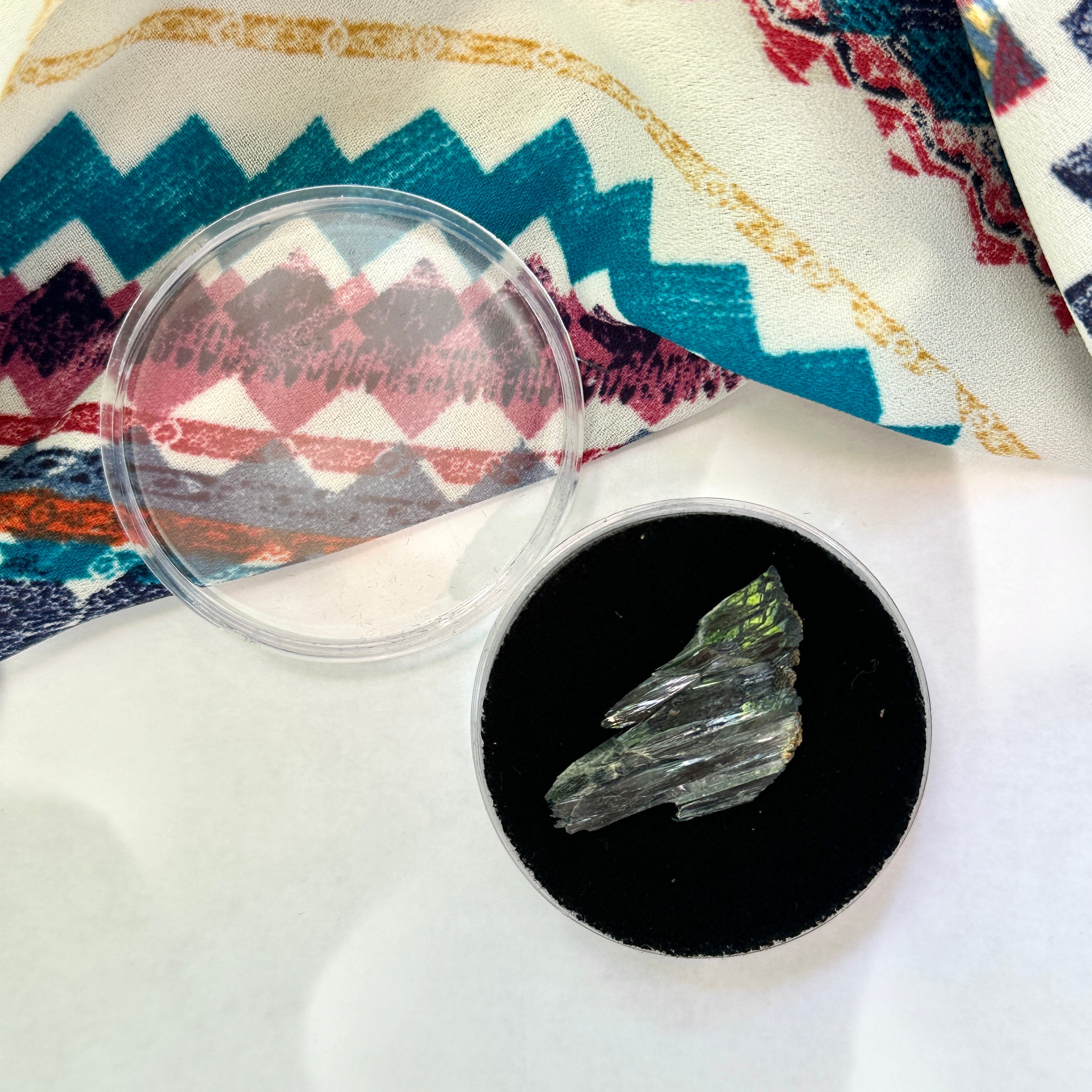 Vivianite Blade in Collectors Case, Locality: Tomokoni, Bolivia