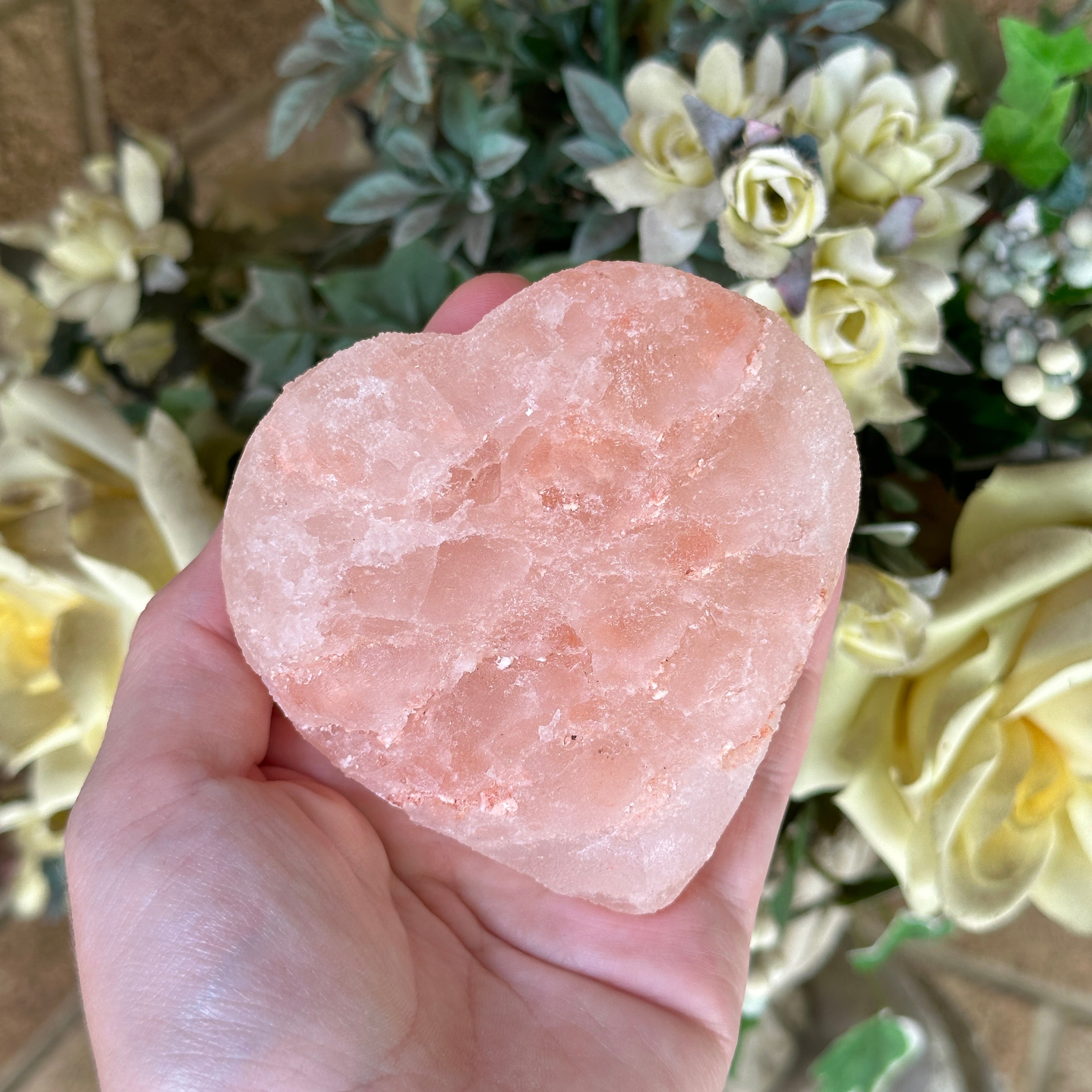 Himalayan Rock Salt Heart Carving - Cleanse and Clear the Energy Field