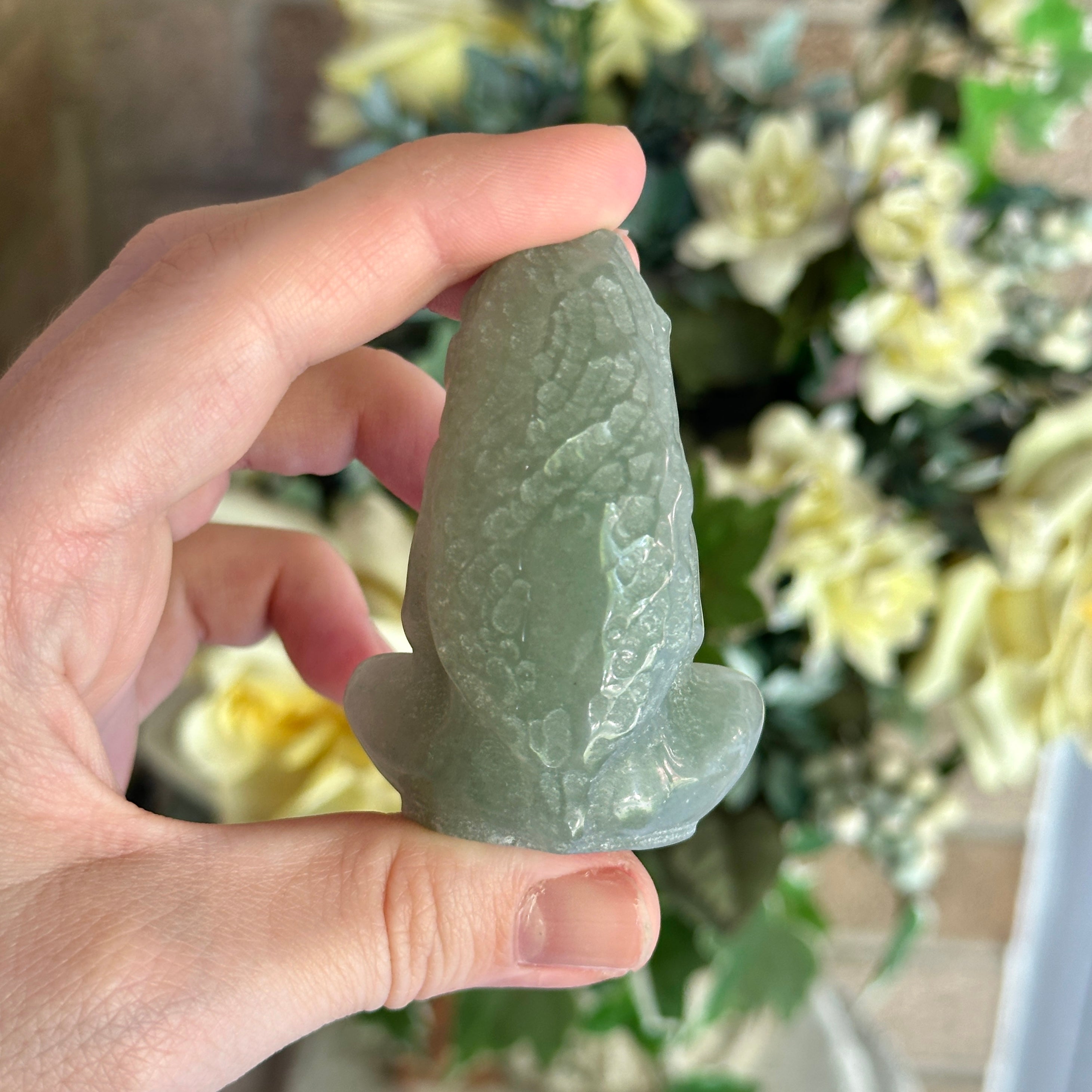 Green Aventurine Mother Nature Carving